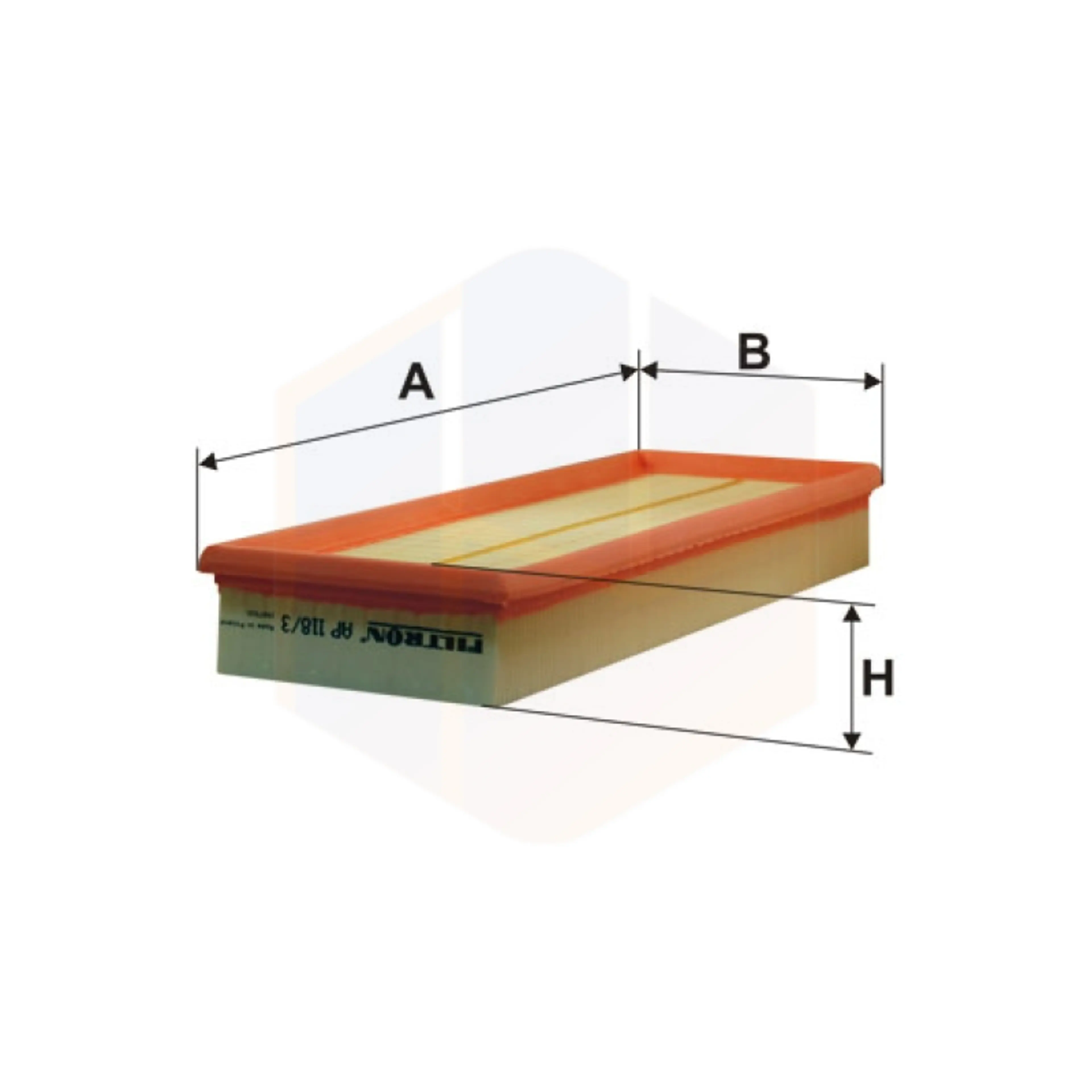 FILTRO AIRE AP 118/3-2X