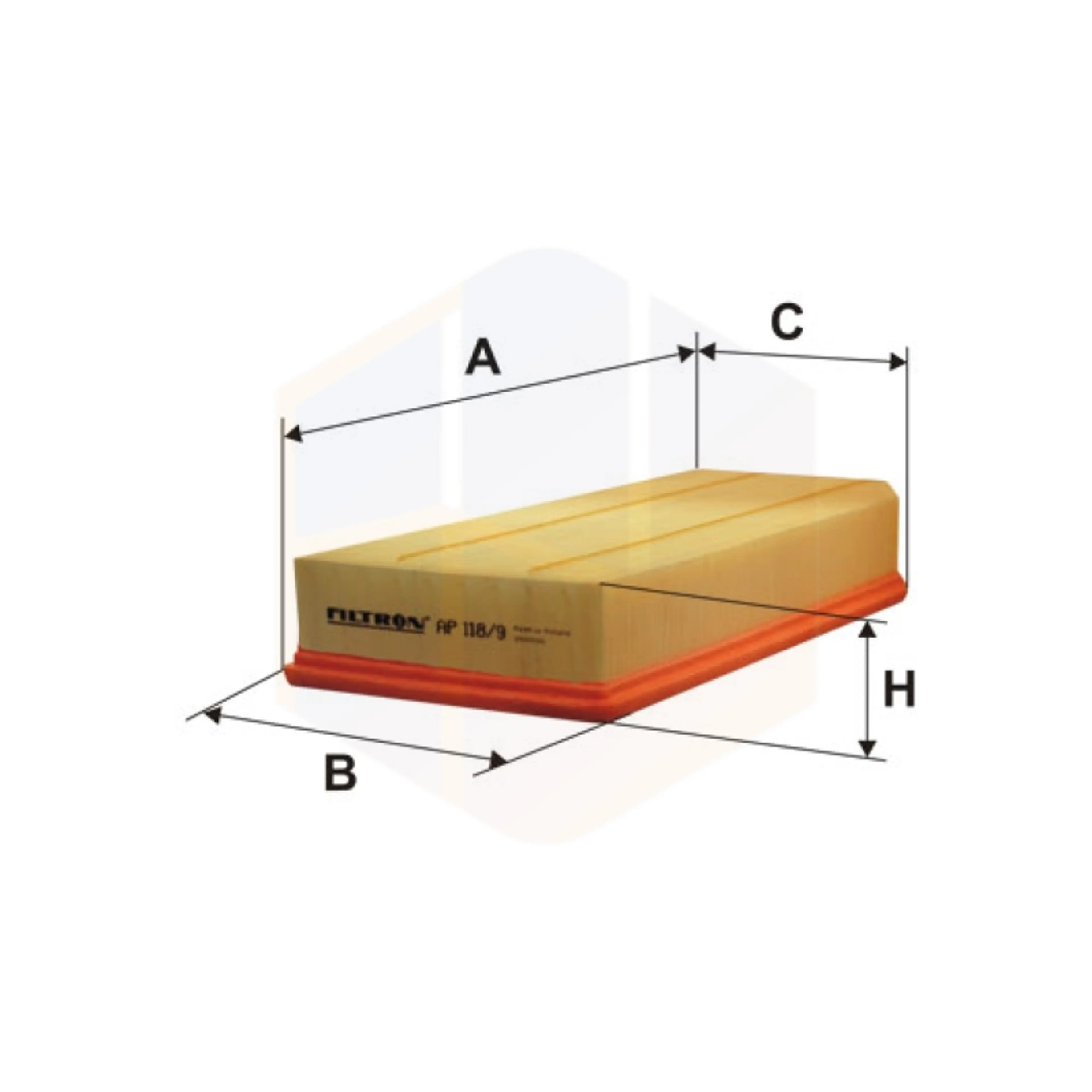 FILTRO AIRE AP 118/9