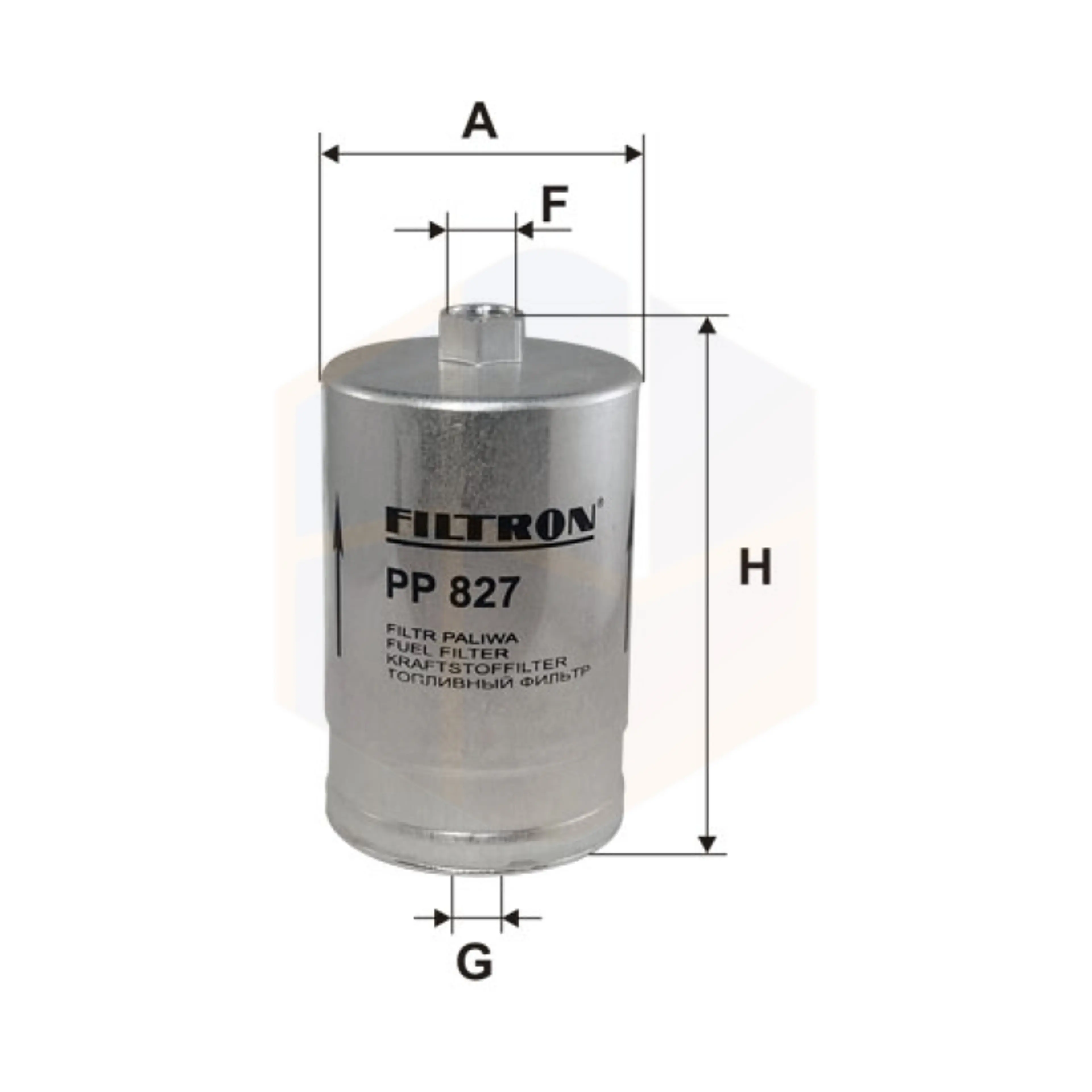 FILTRO COMBUSTIBLE PP 827