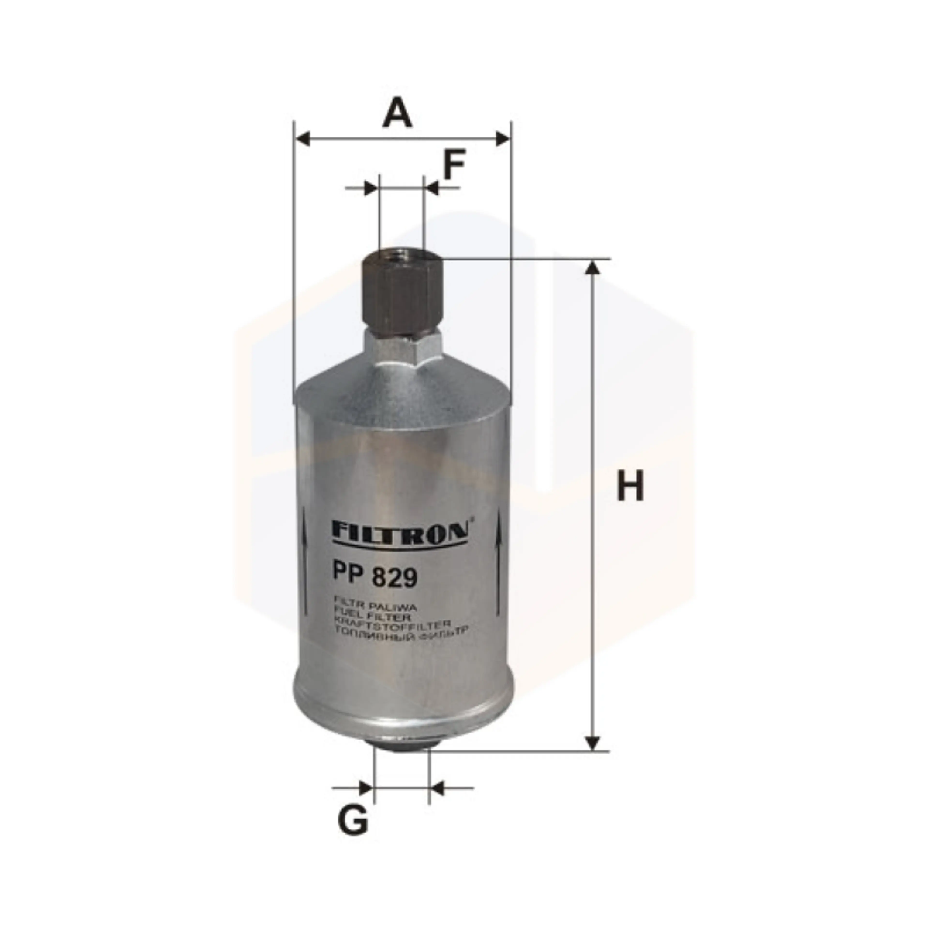 FILTRO COMBUSTIBLE PP 829