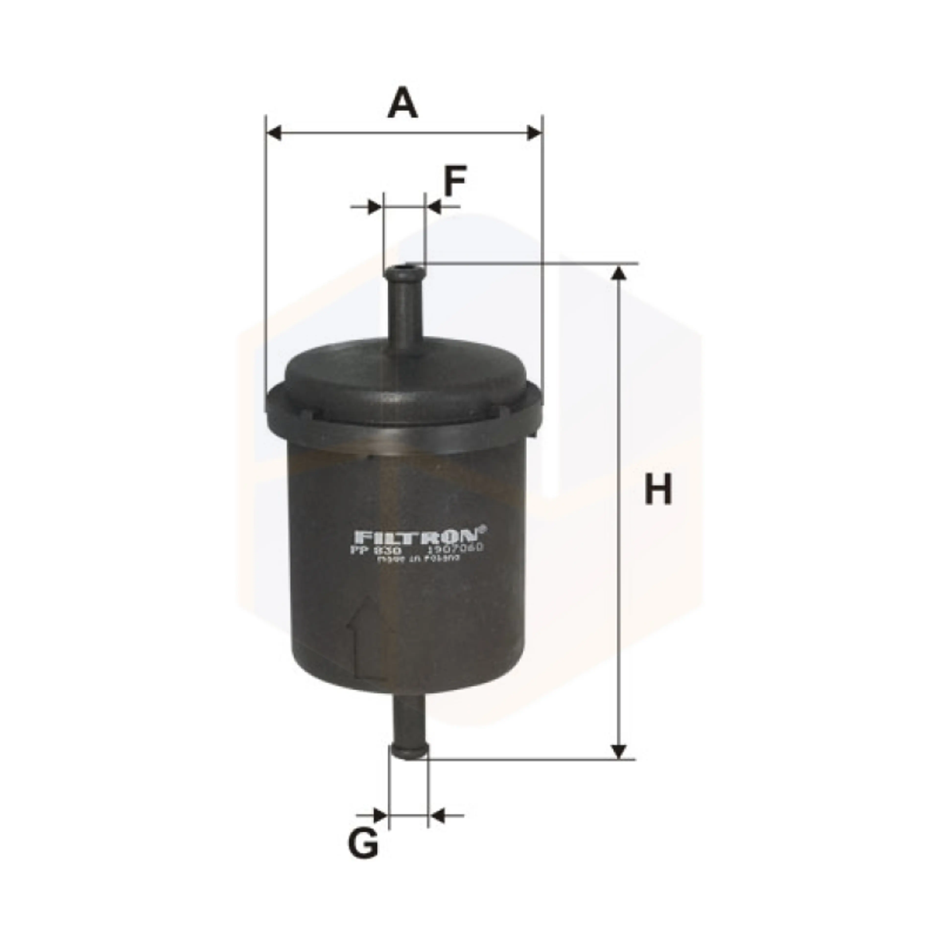 FILTRO COMBUSTIBLE PP 830