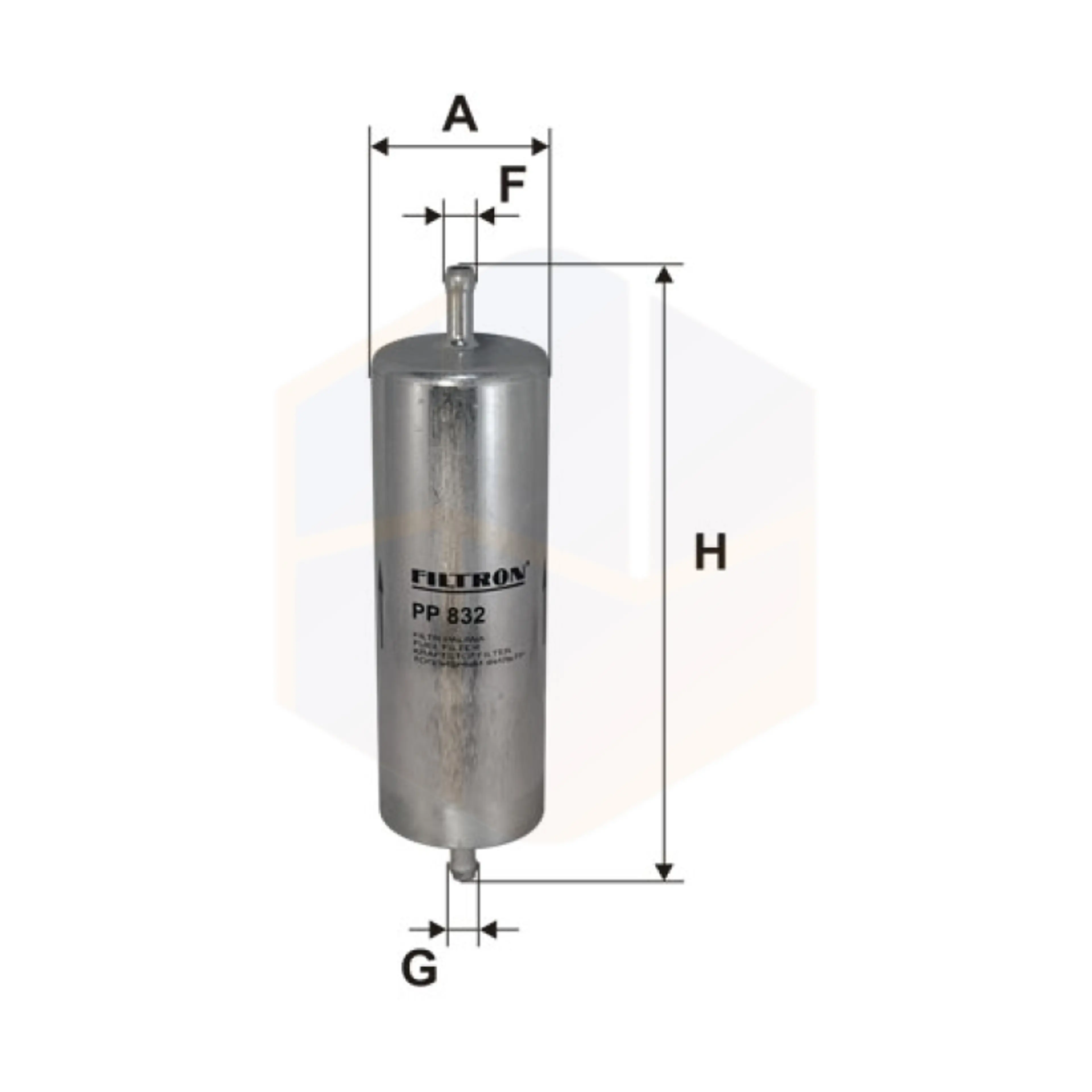 FILTRO COMBUSTIBLE PP 832