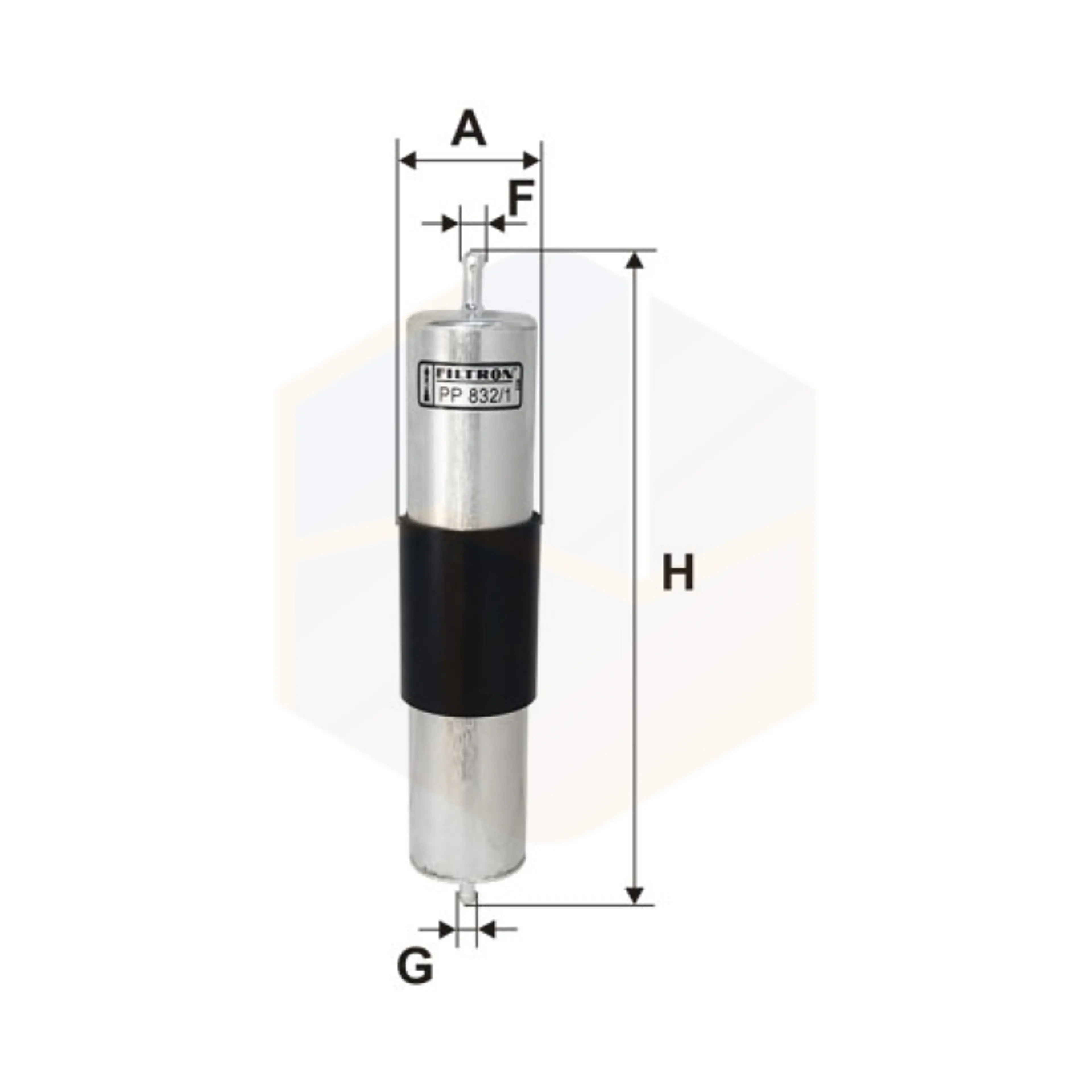 FILTRO COMBUSTIBLE PP 832/1