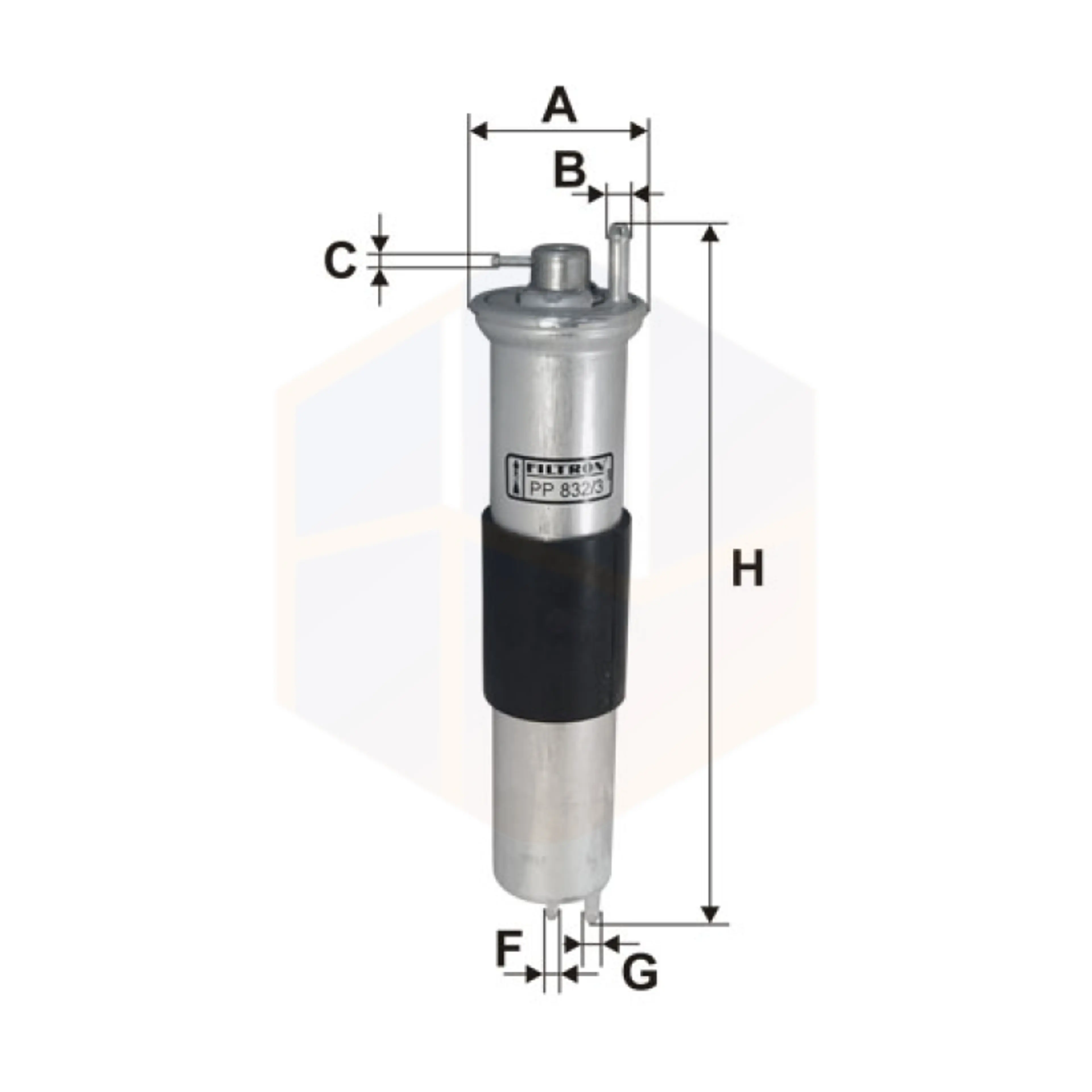 FILTRO COMBUSTIBLE PP 832/3