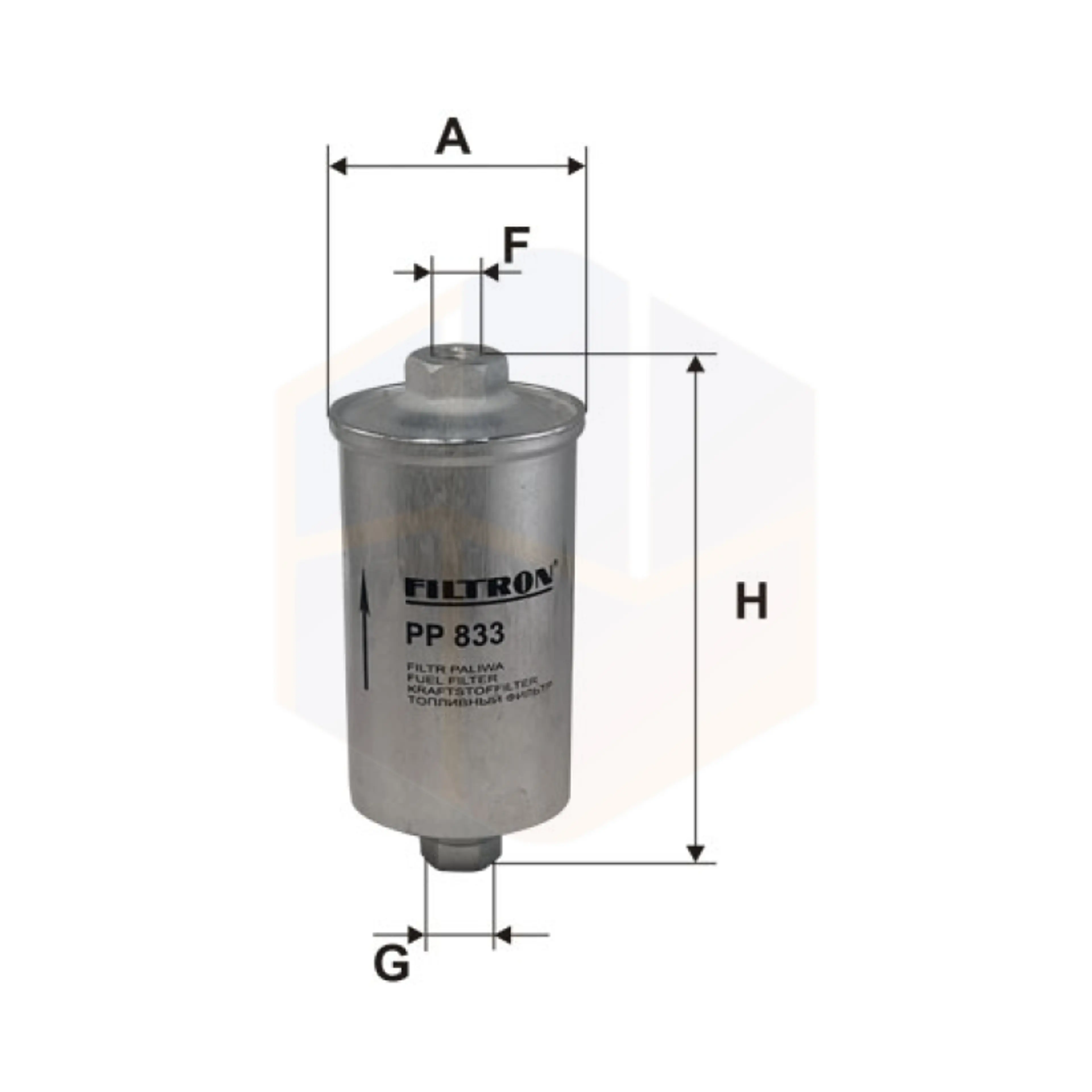 FILTRO COMBUSTIBLE PP 833