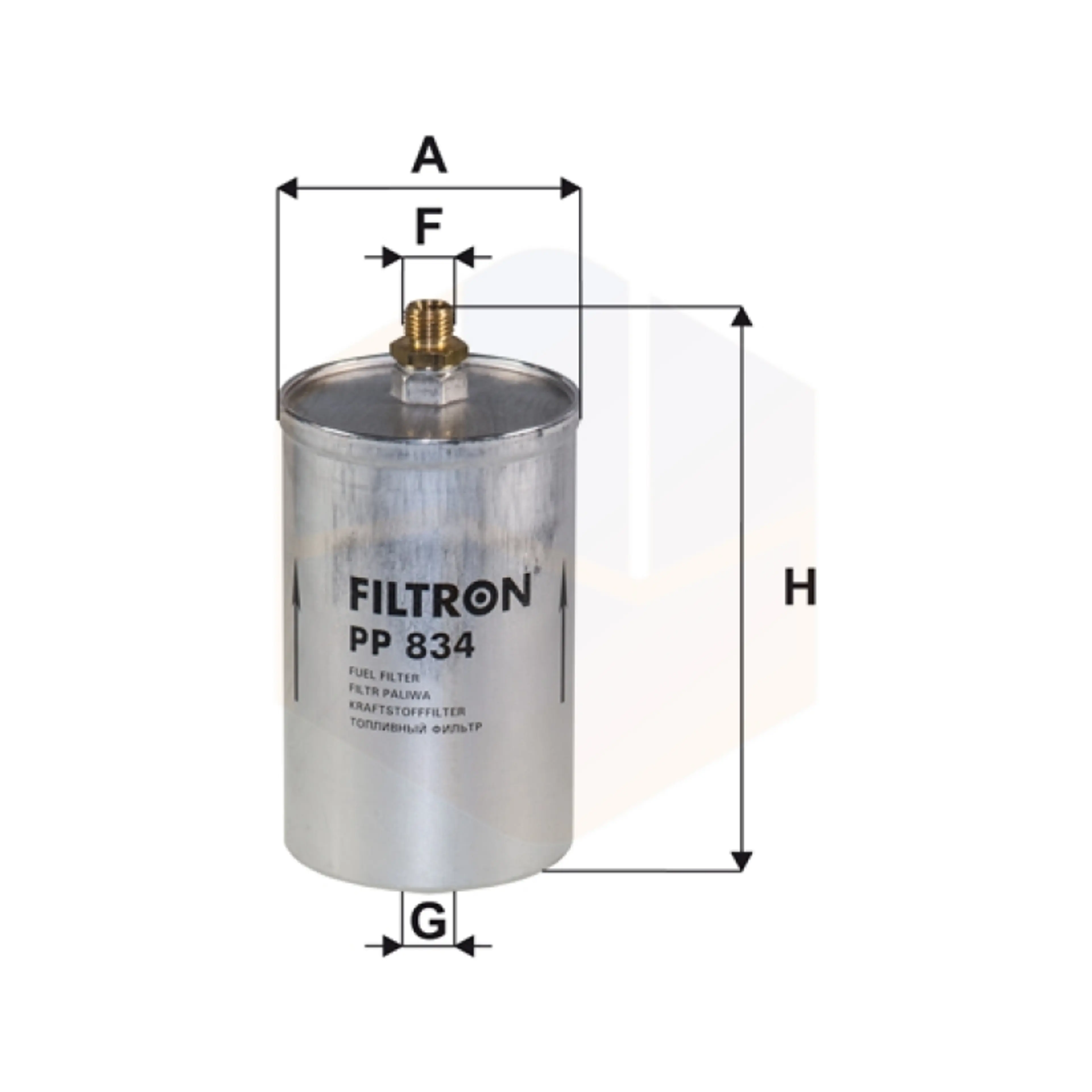 FILTRO COMBUSTIBLE PP 834