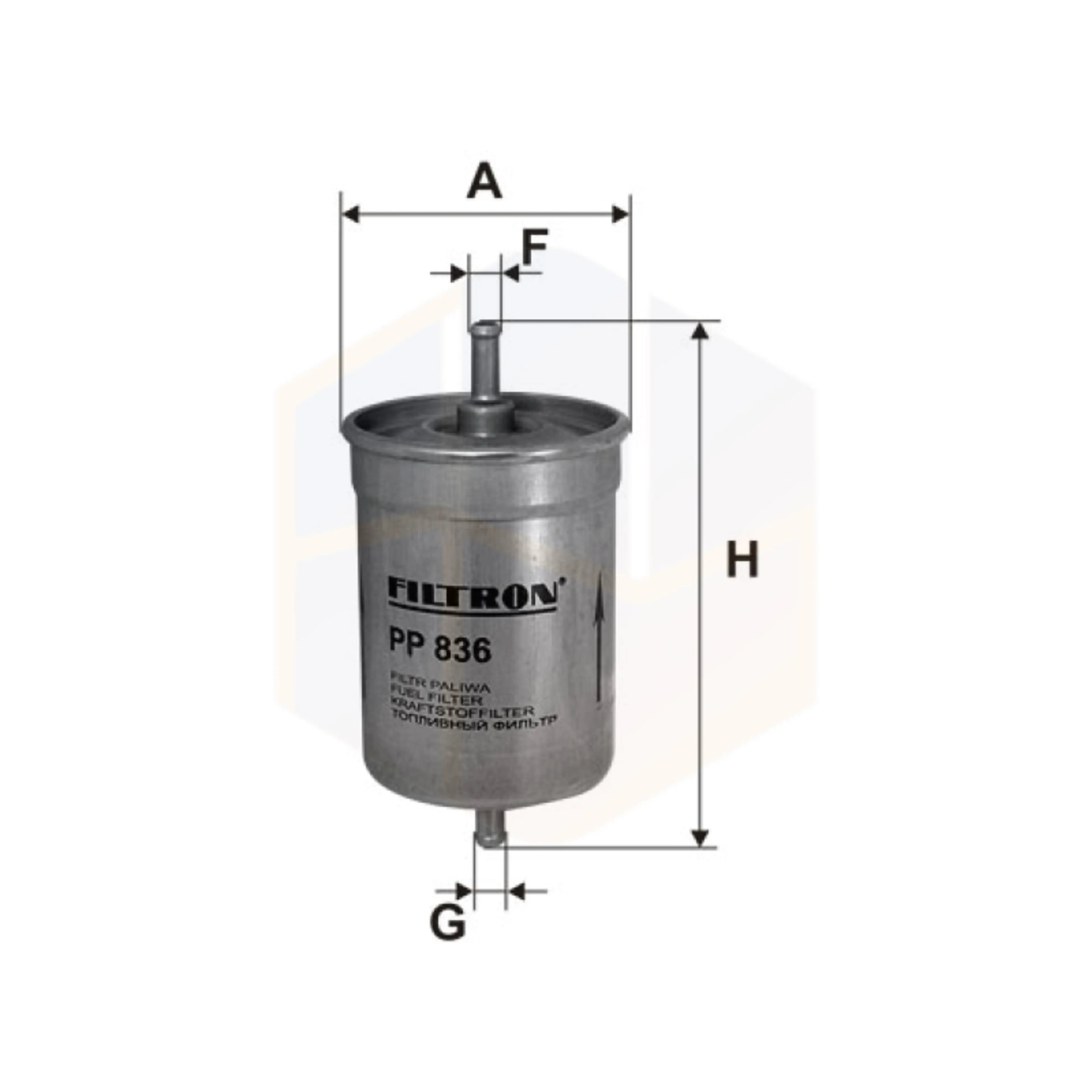 FILTRO COMBUSTIBLE PP 836