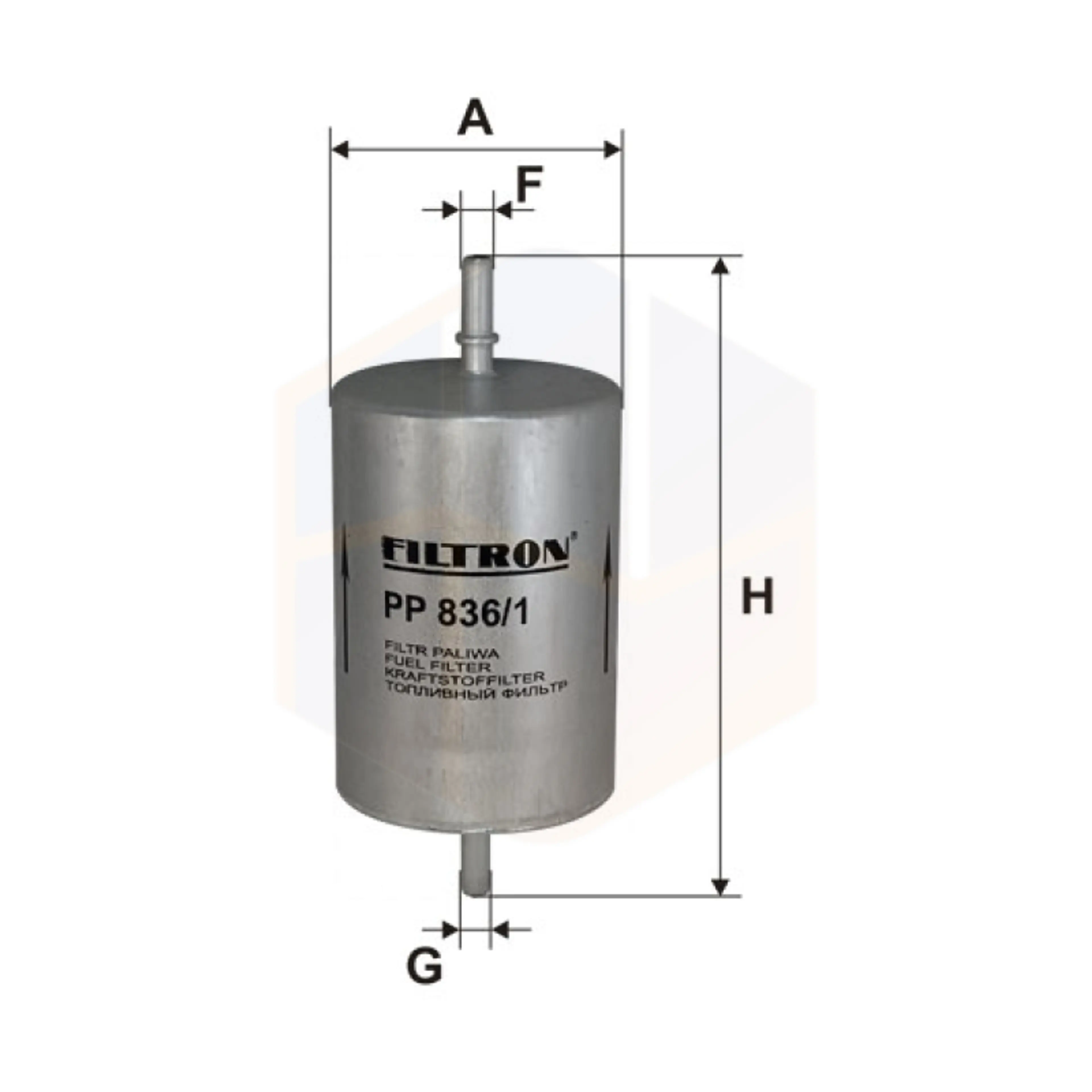 FILTRO COMBUSTIBLE PP 836/1