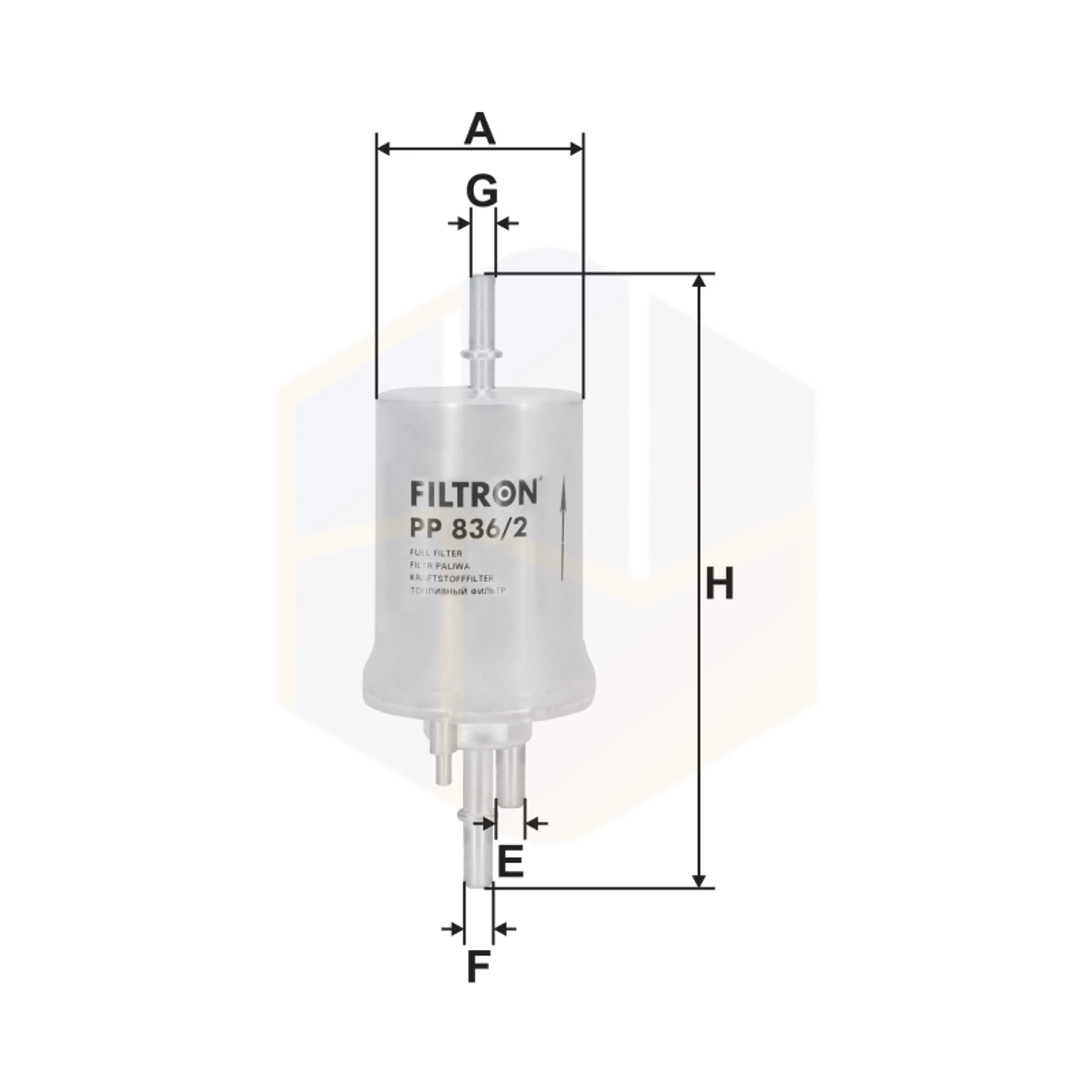 FILTRO COMBUSTIBLE PP 836/2