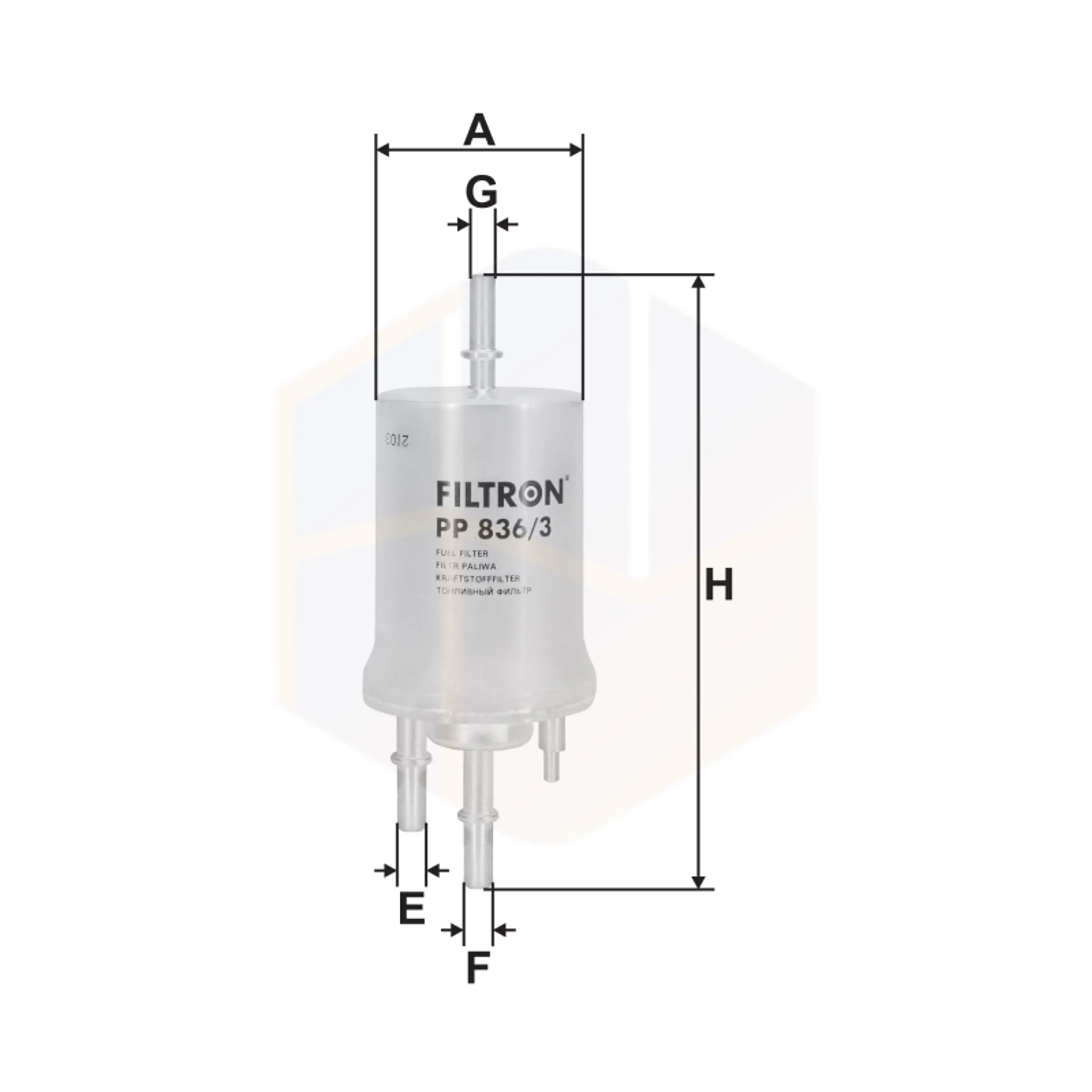 FILTRO COMBUSTIBLE PP 836/3