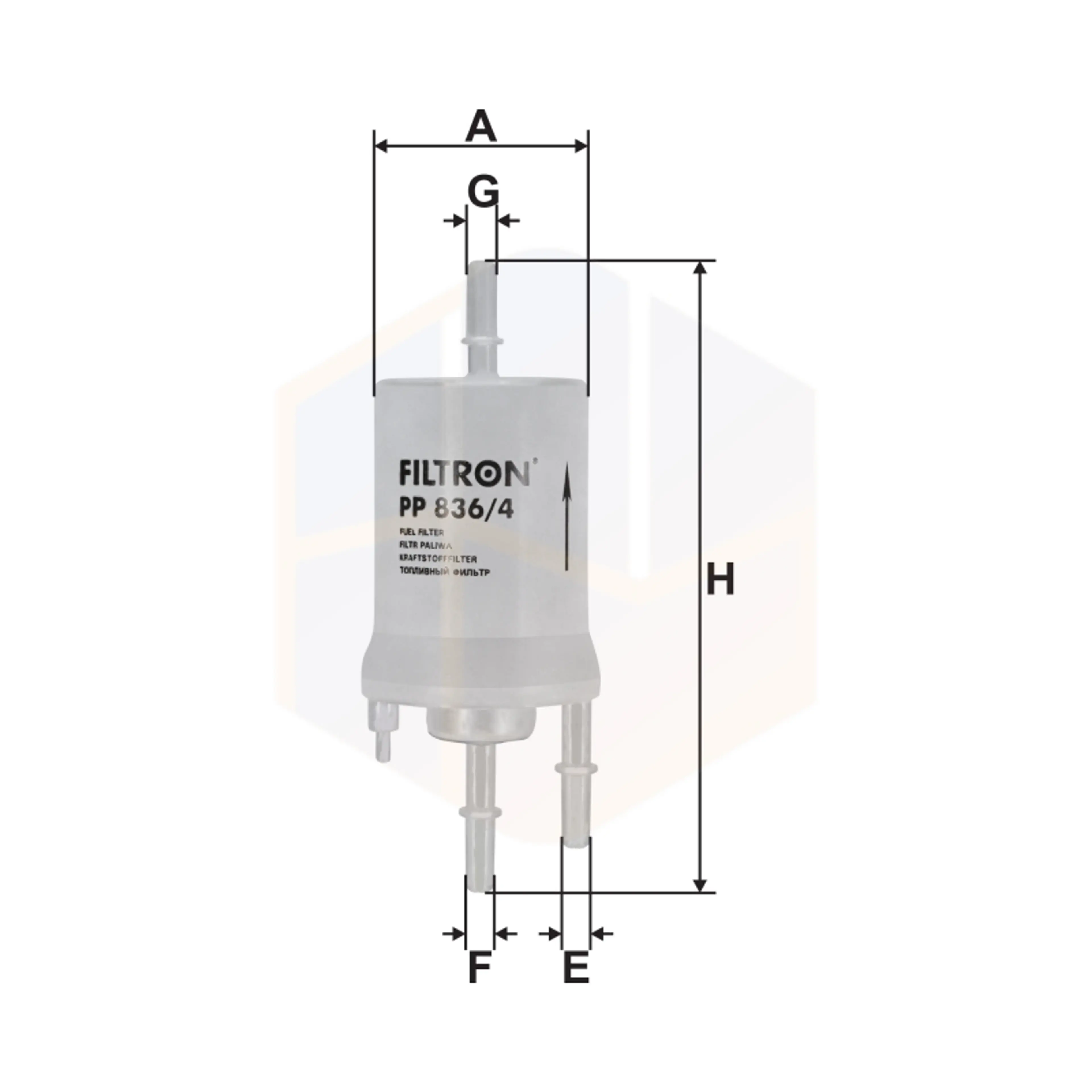 FILTRO COMBUSTIBLE PP 836/4