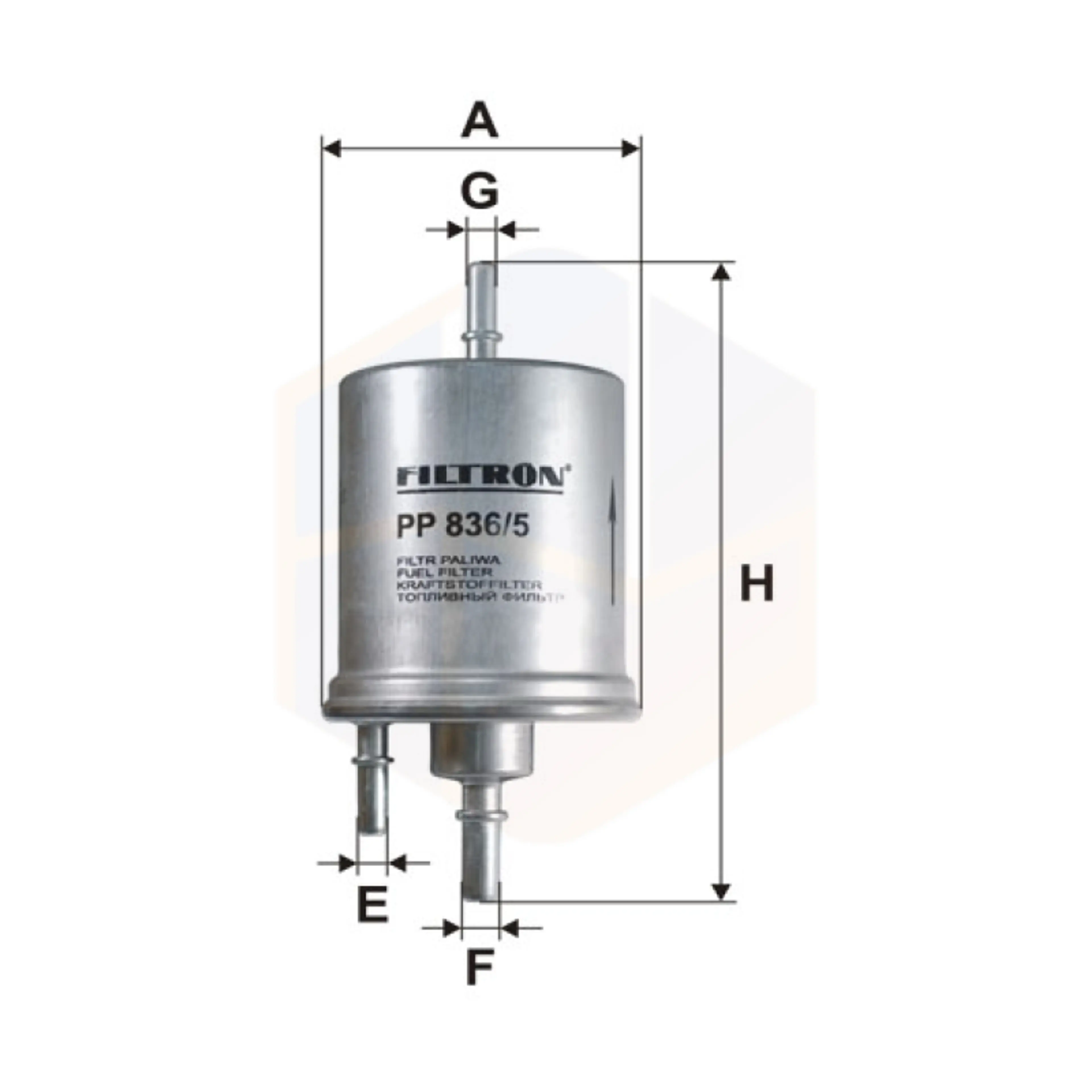 FILTRO COMBUSTIBLE PP 836/5