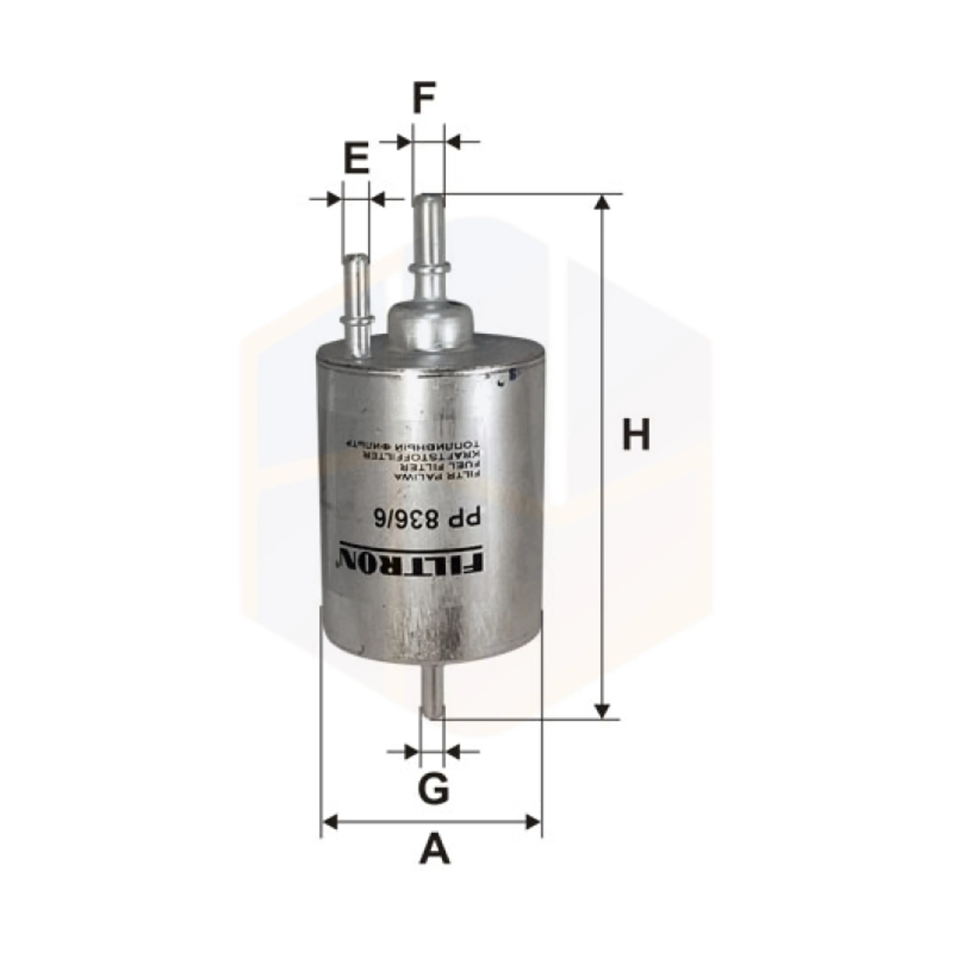 FILTRO COMBUSTIBLE PP 836/6