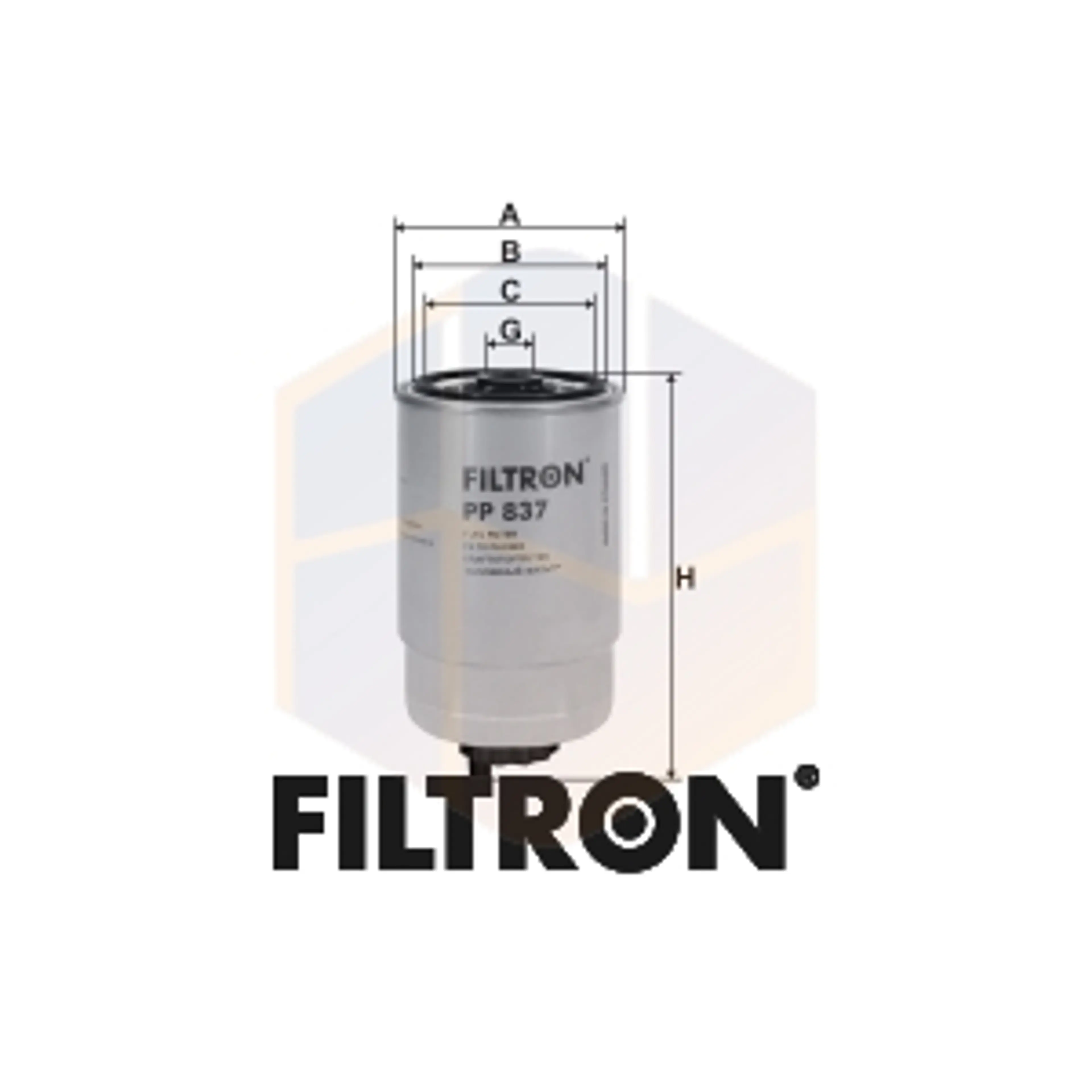 FILTRO COMBUSTIBLE PP 837