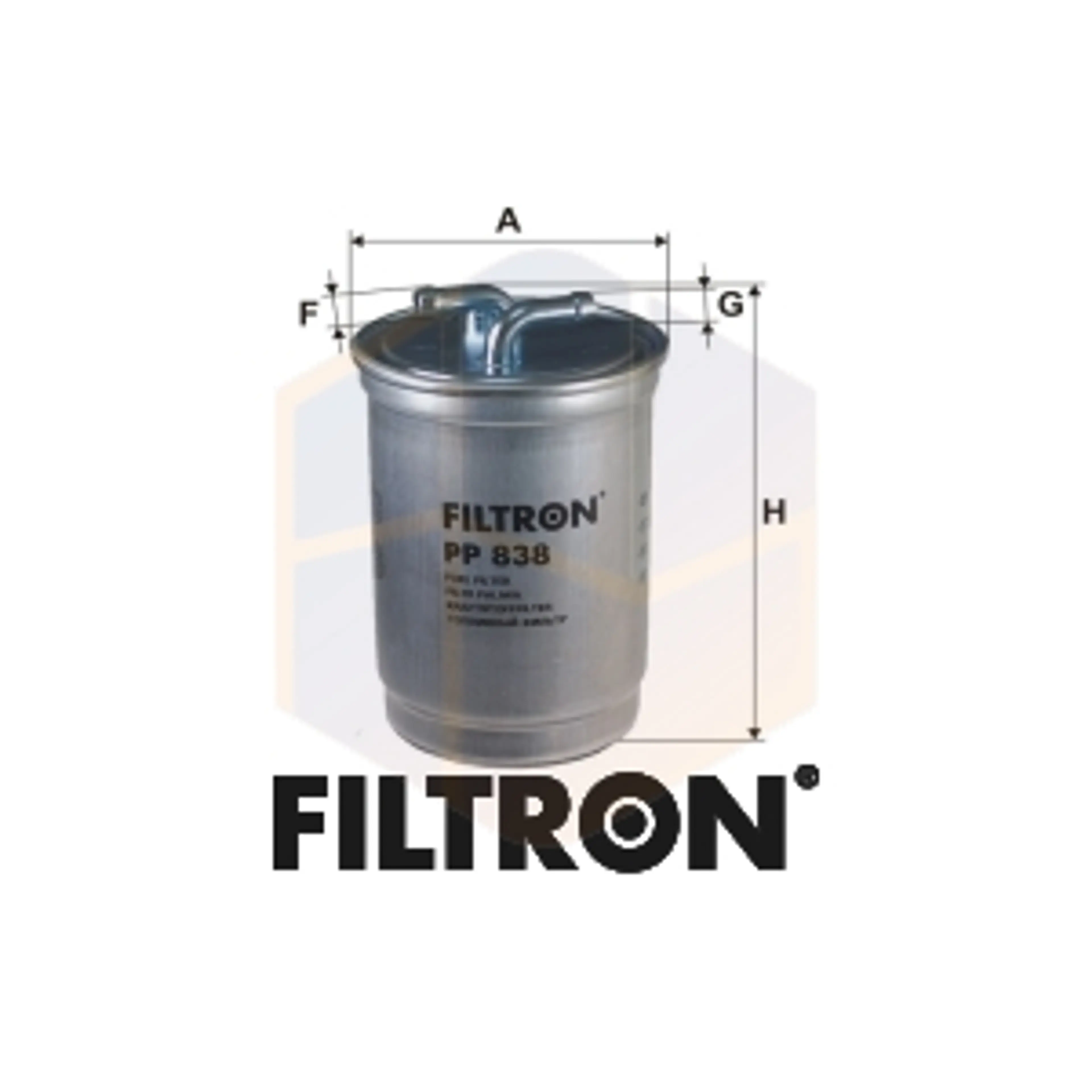 FILTRO COMBUSTIBLE PP 838