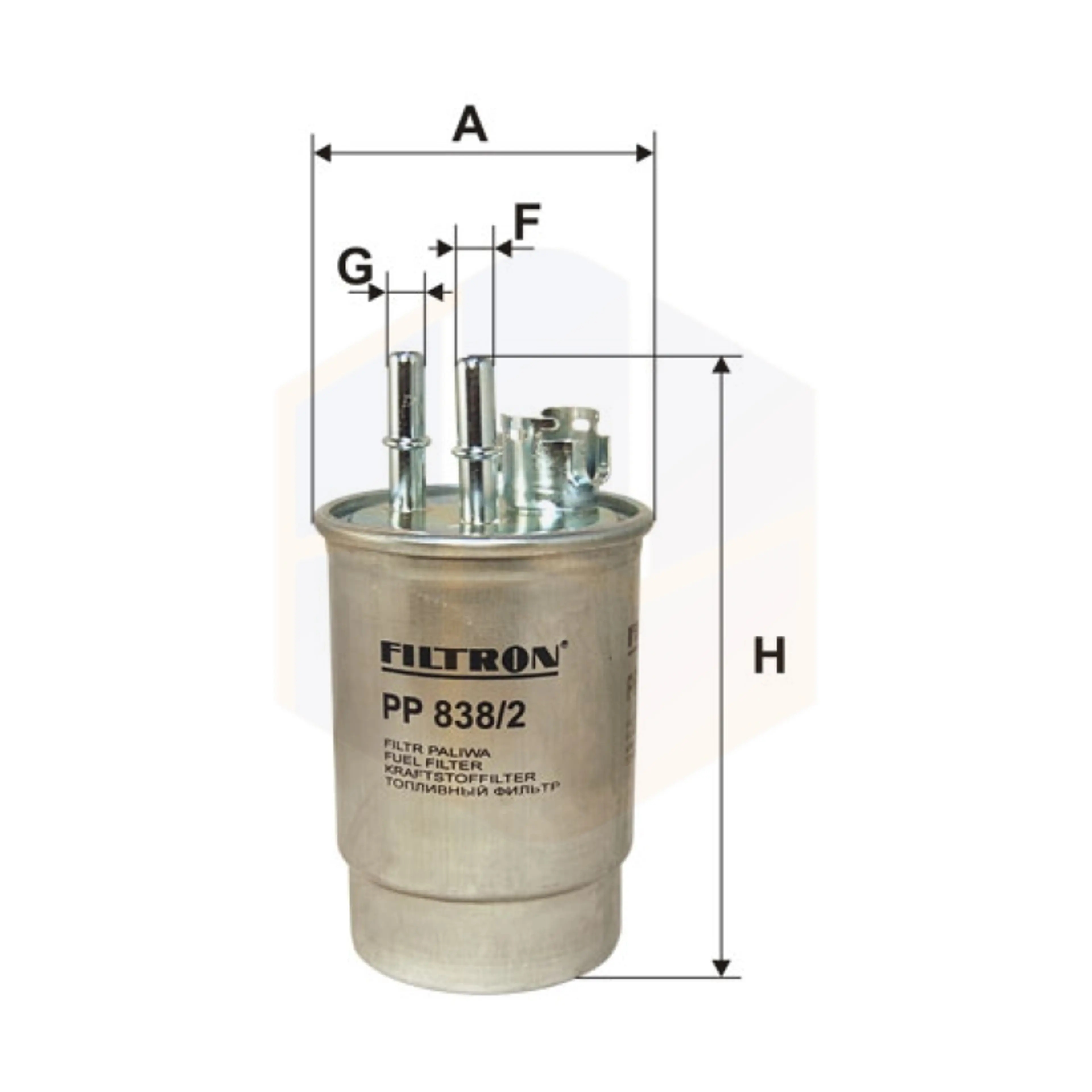 FILTRO COMBUSTIBLE PP 838/2