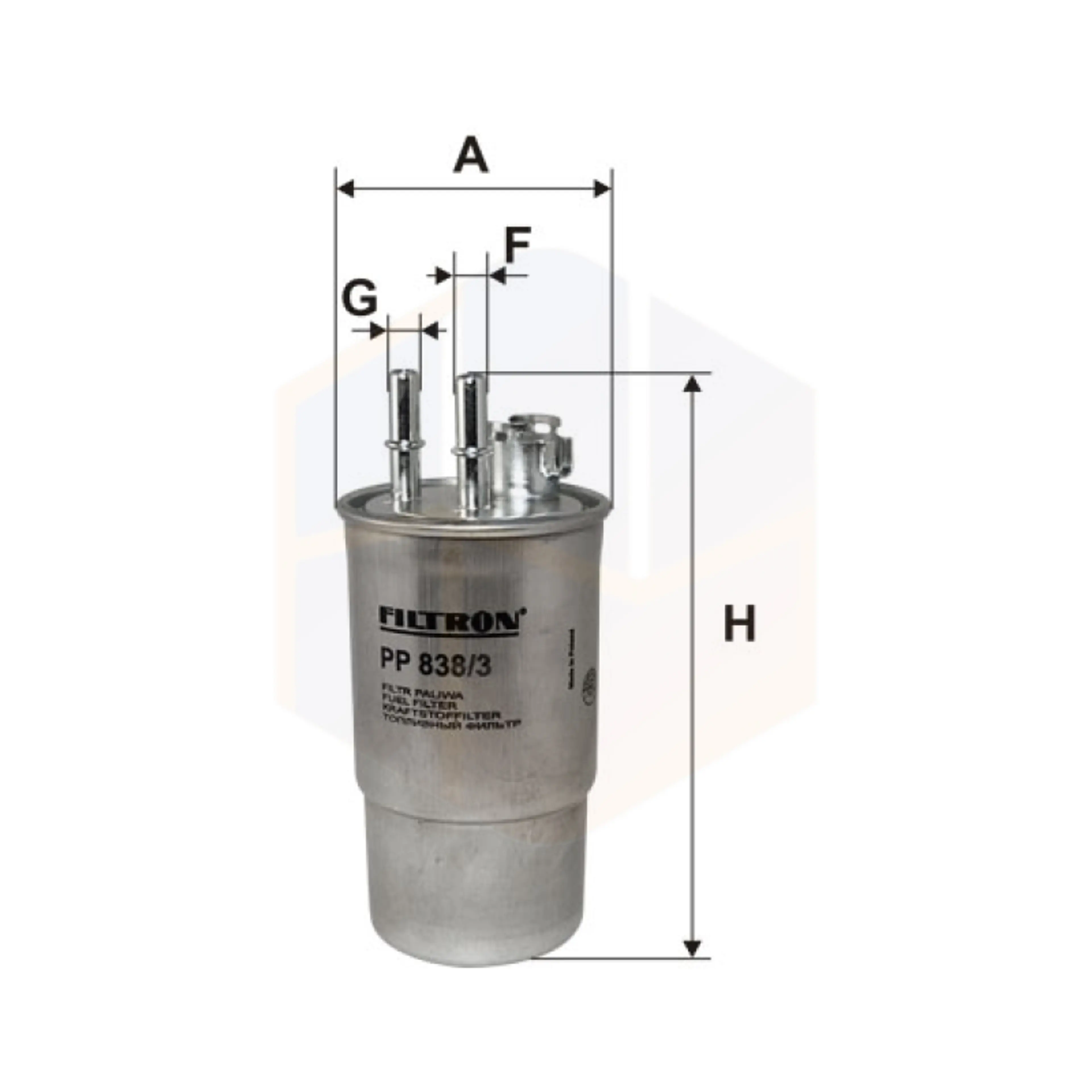 FILTRO COMBUSTIBLE PP 838/3