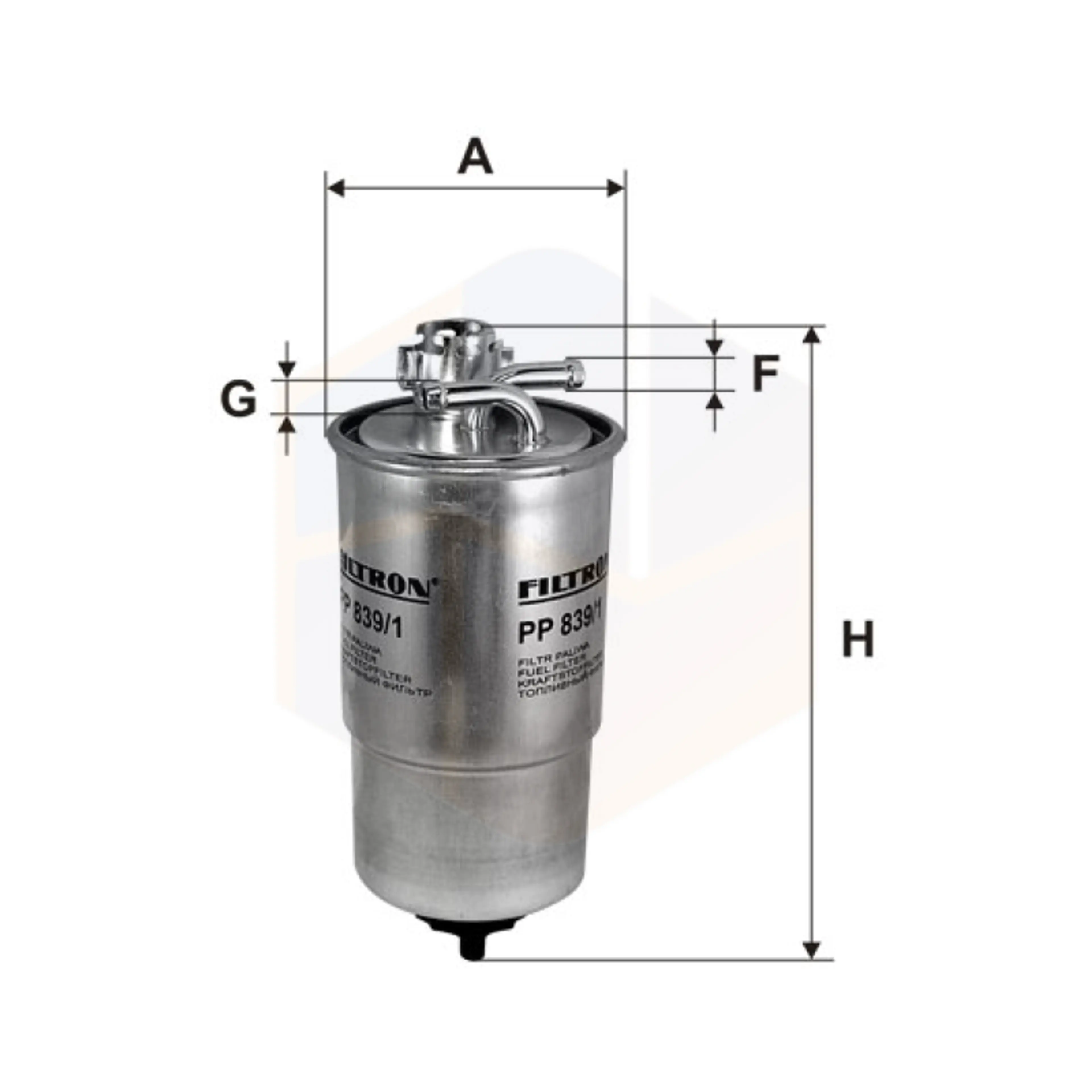 FILTRO COMBUSTIBLE PP 839/1