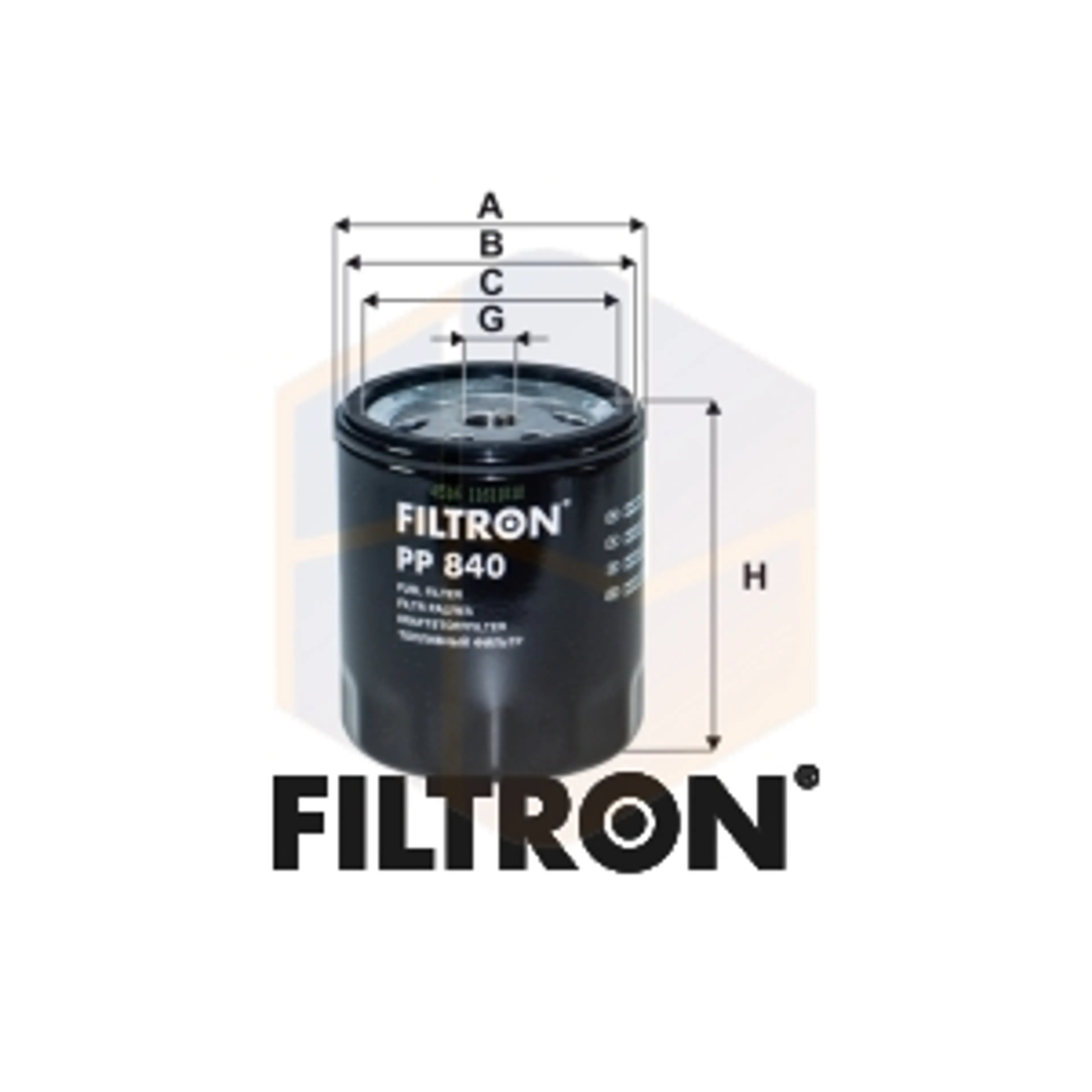 FILTRO COMBUSTIBLE PP 840