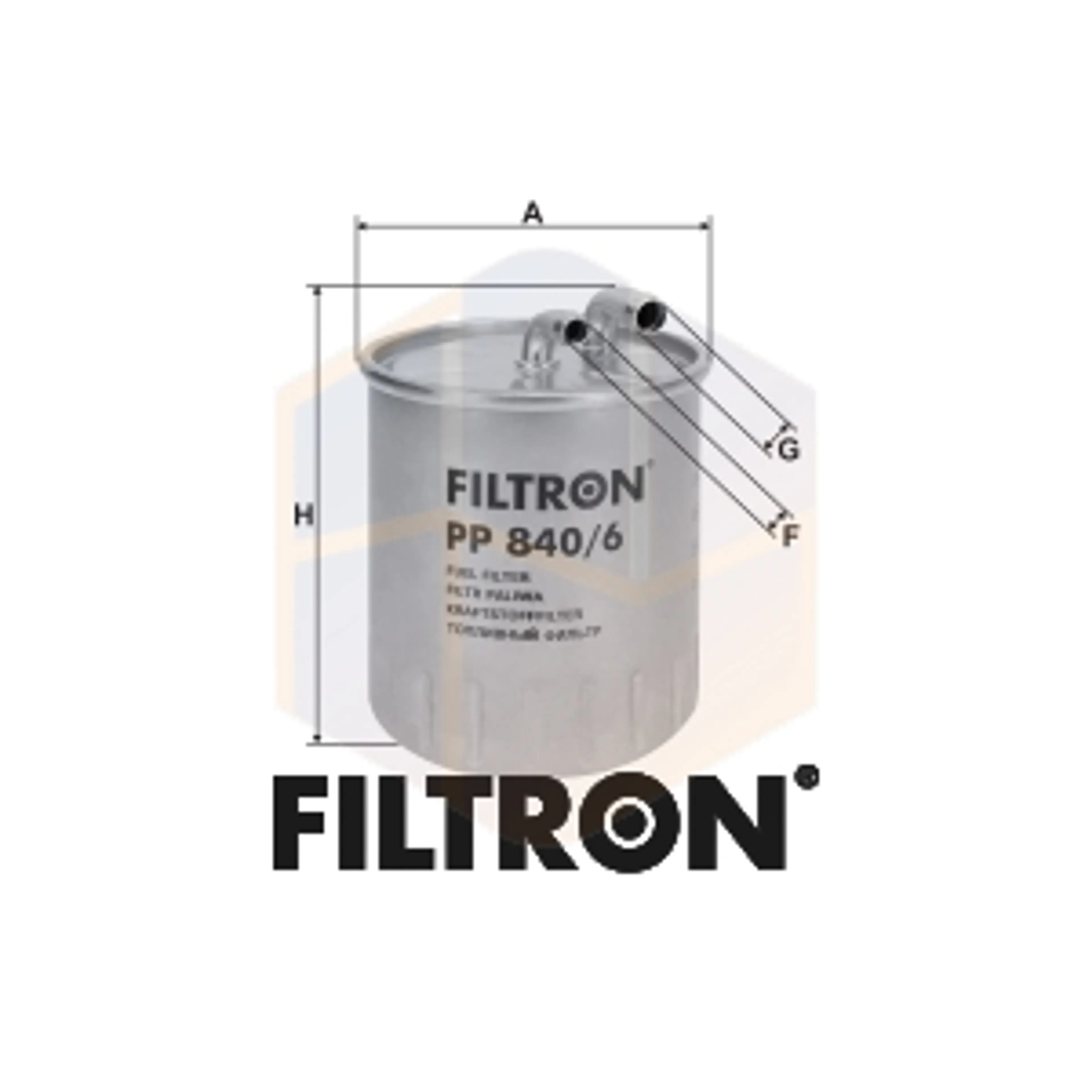 FILTRO COMBUSTIBLE PP 840/6