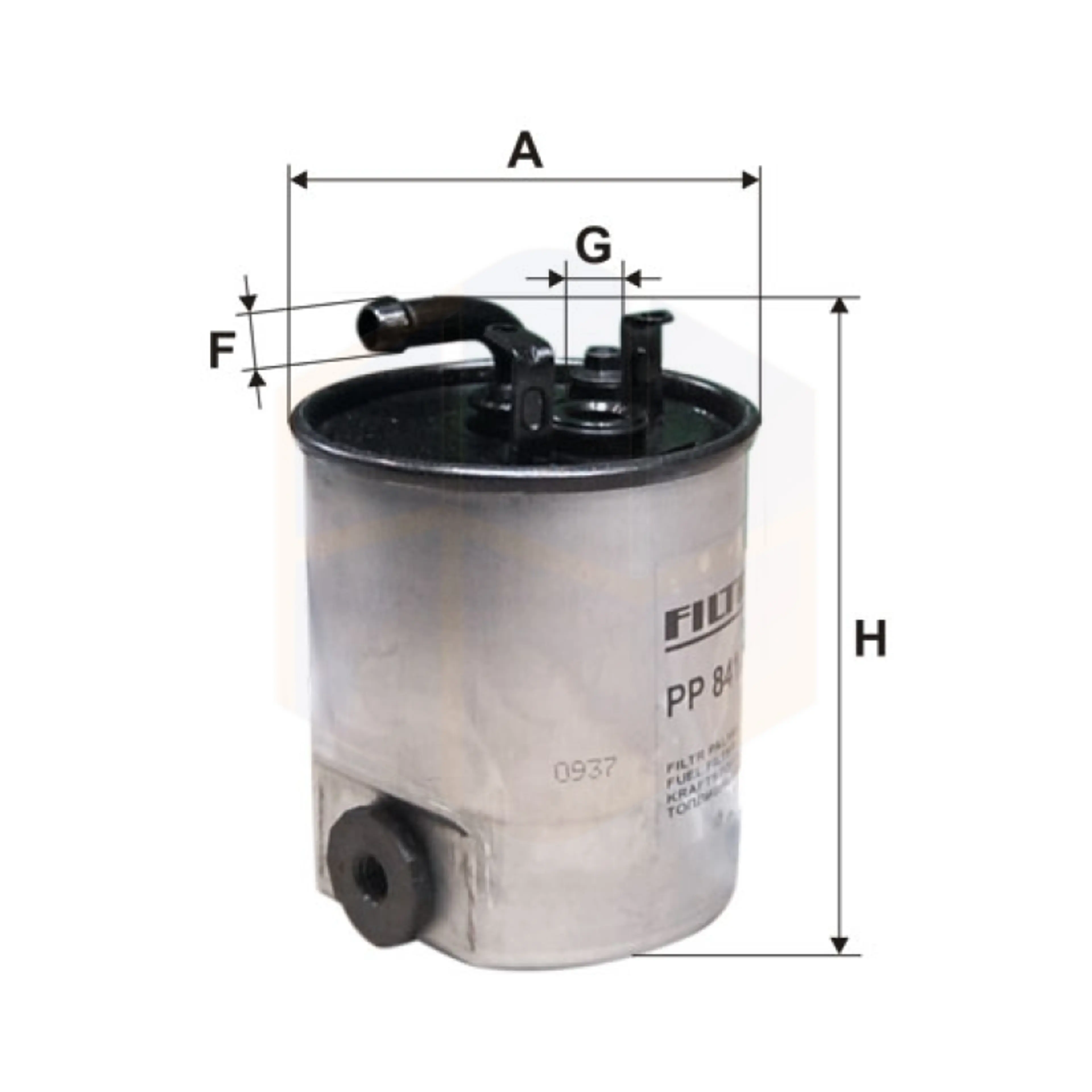 FILTRO COMBUSTIBLE PP 841/3