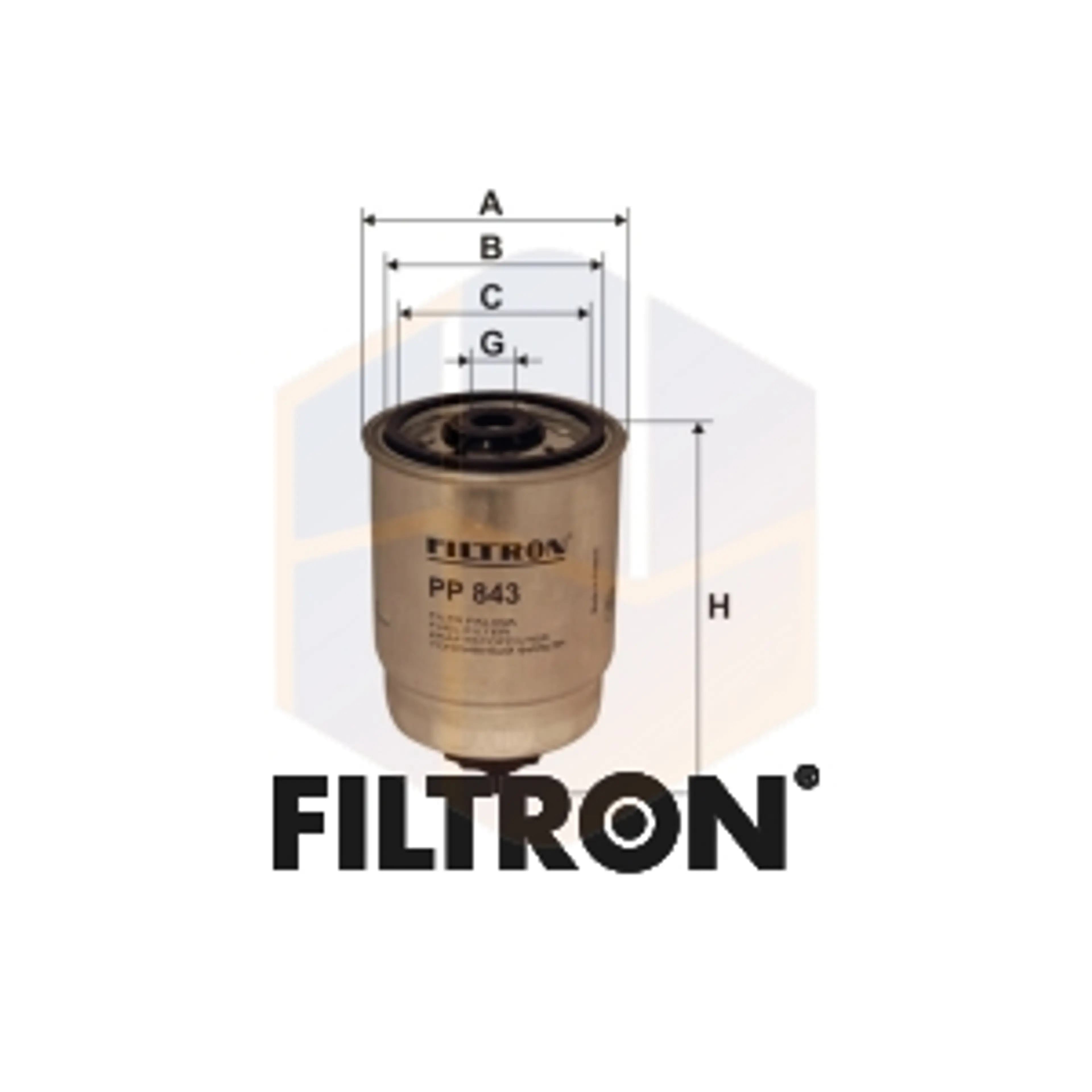 FILTRO COMBUSTIBLE PP 843