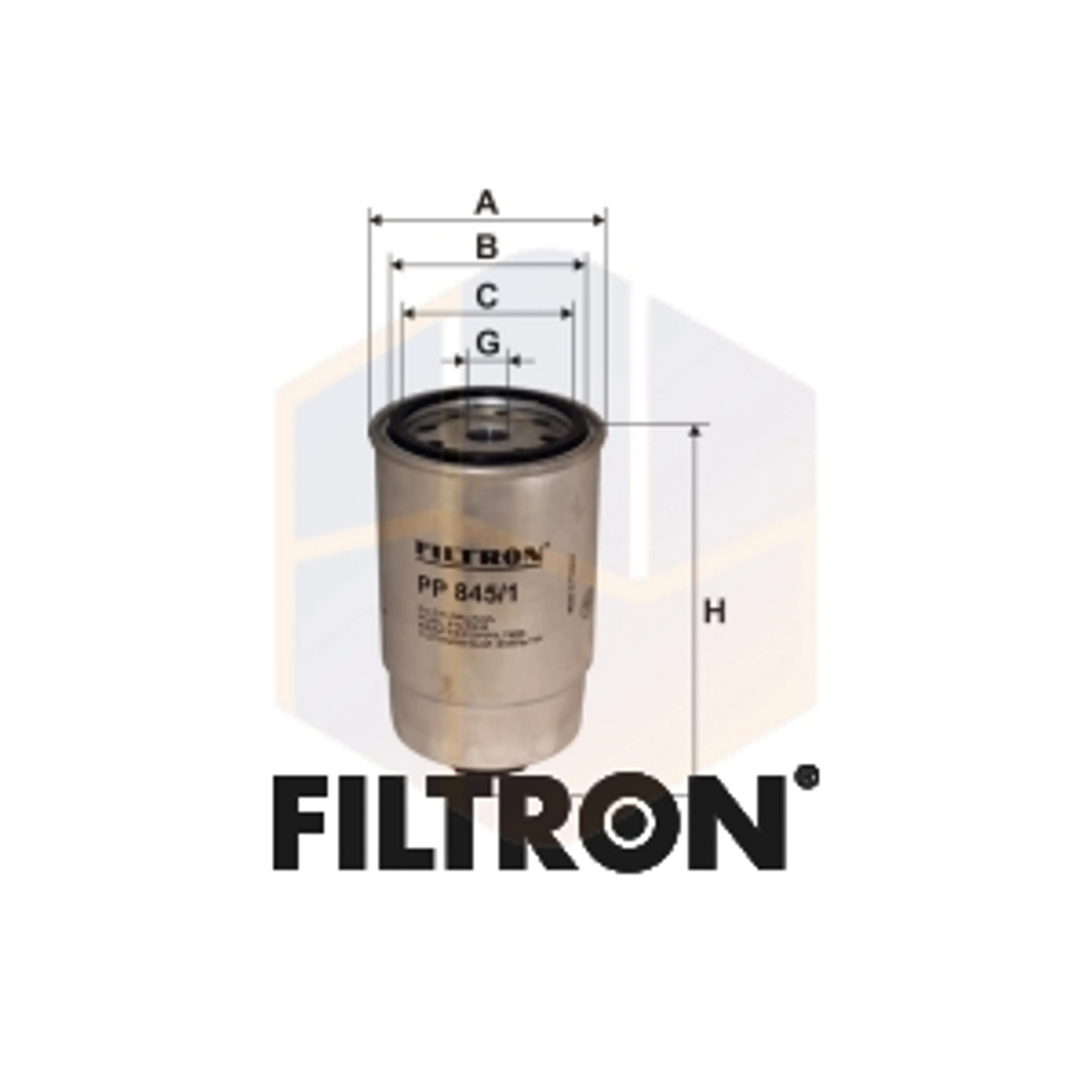 FILTRO COMBUSTIBLE PP 845/1