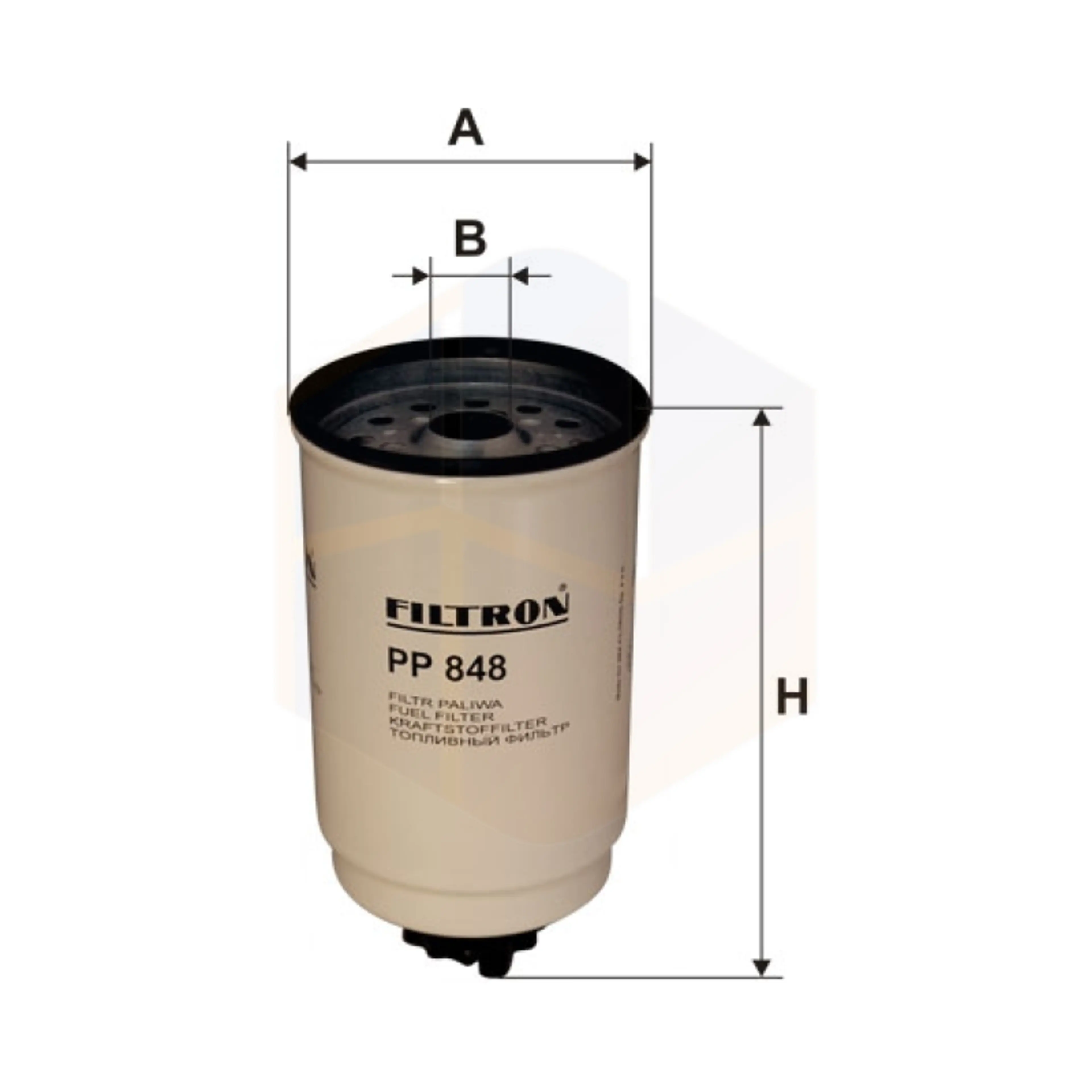 FILTRO COMBUSTIBLE PP 848