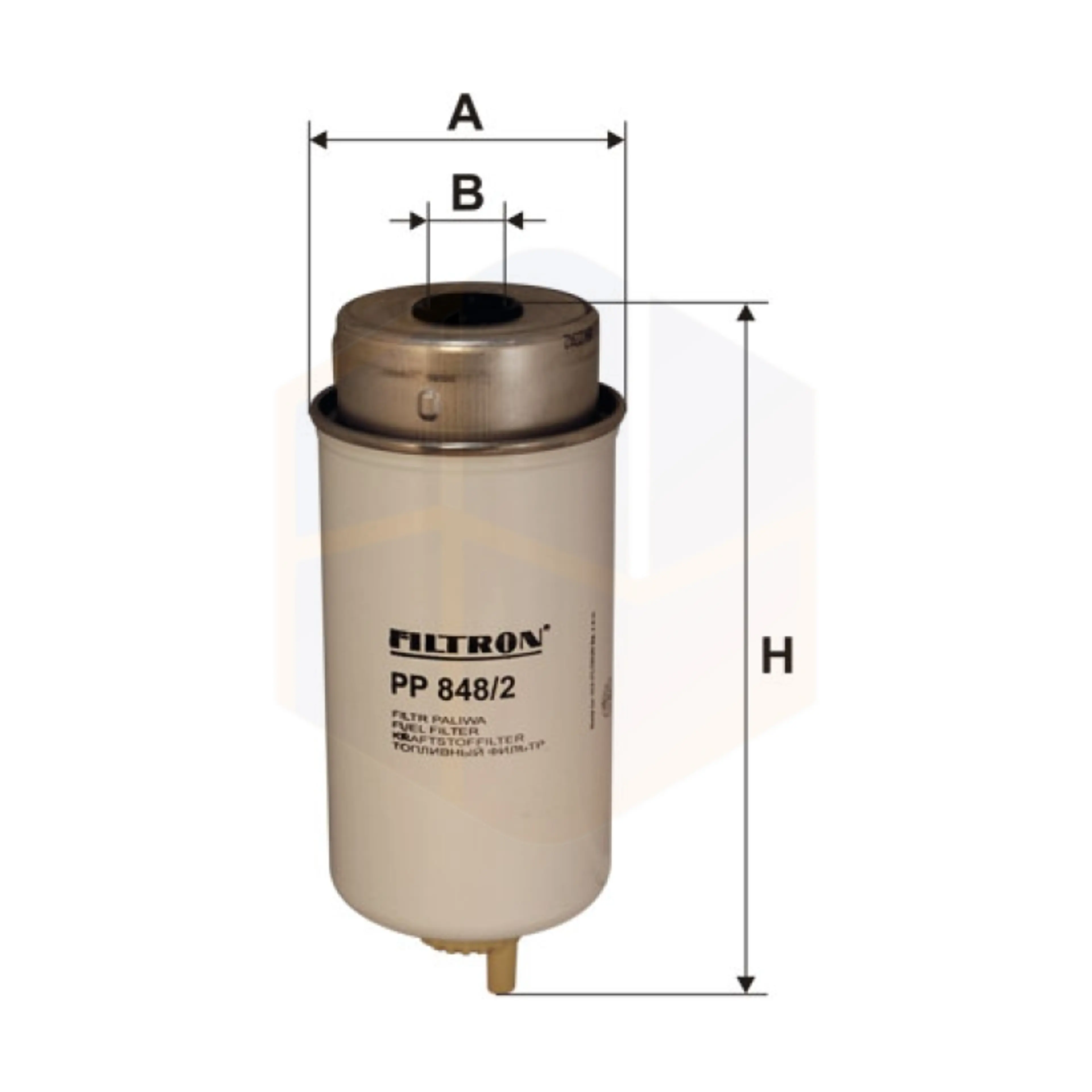 FILTRO COMBUSTIBLE PP 848/2