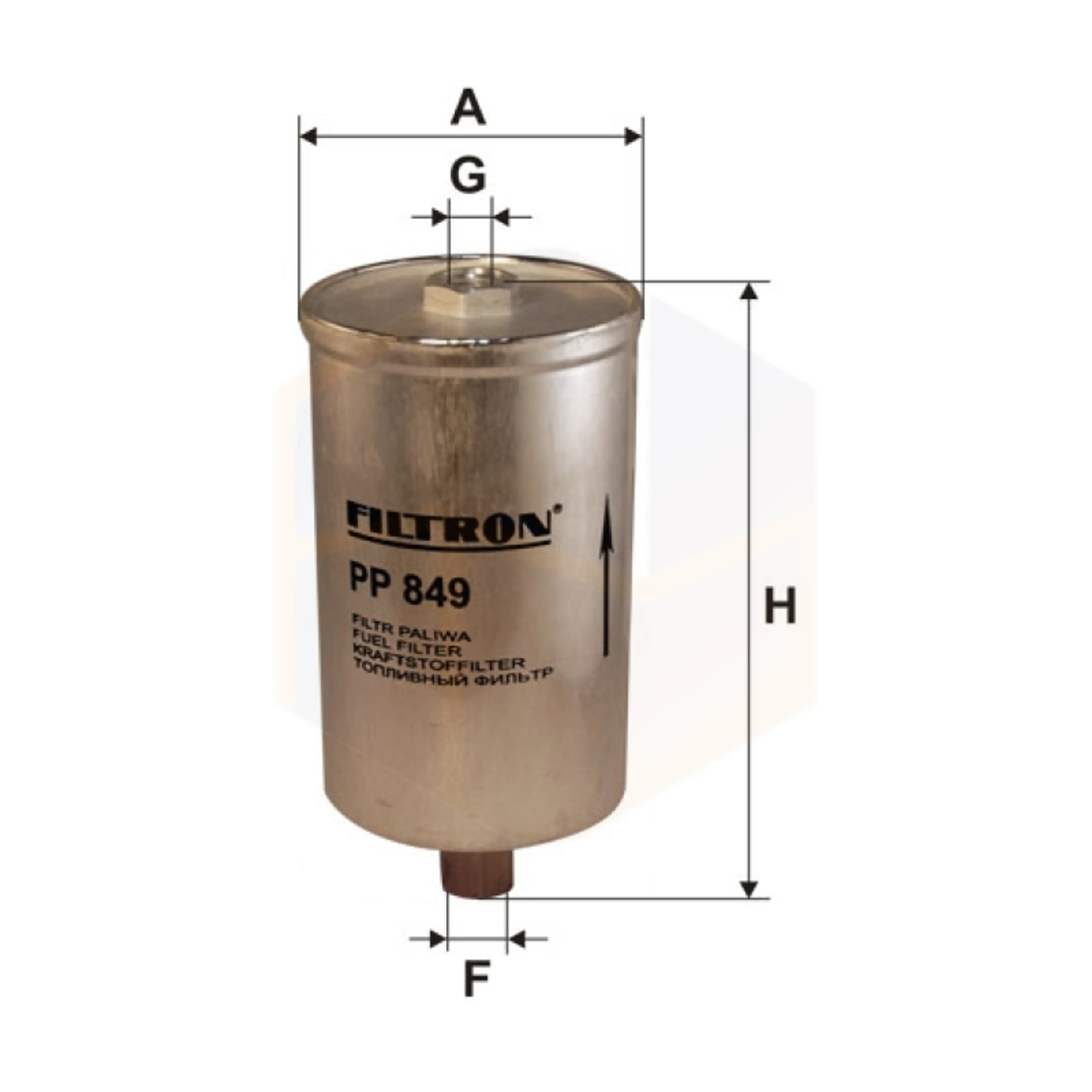FILTRO COMBUSTIBLE PP 849