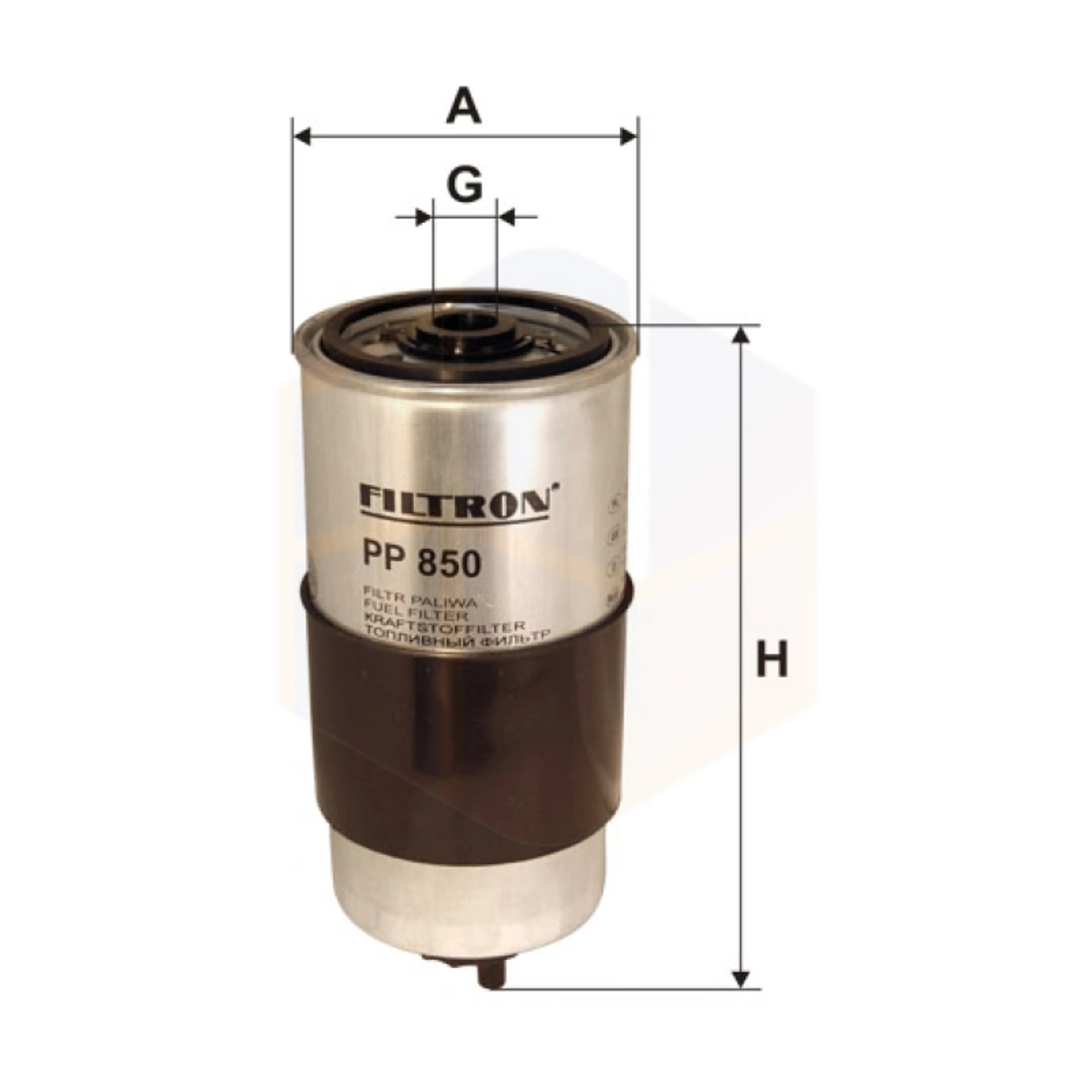 FILTRO COMBUSTIBLE PP 850