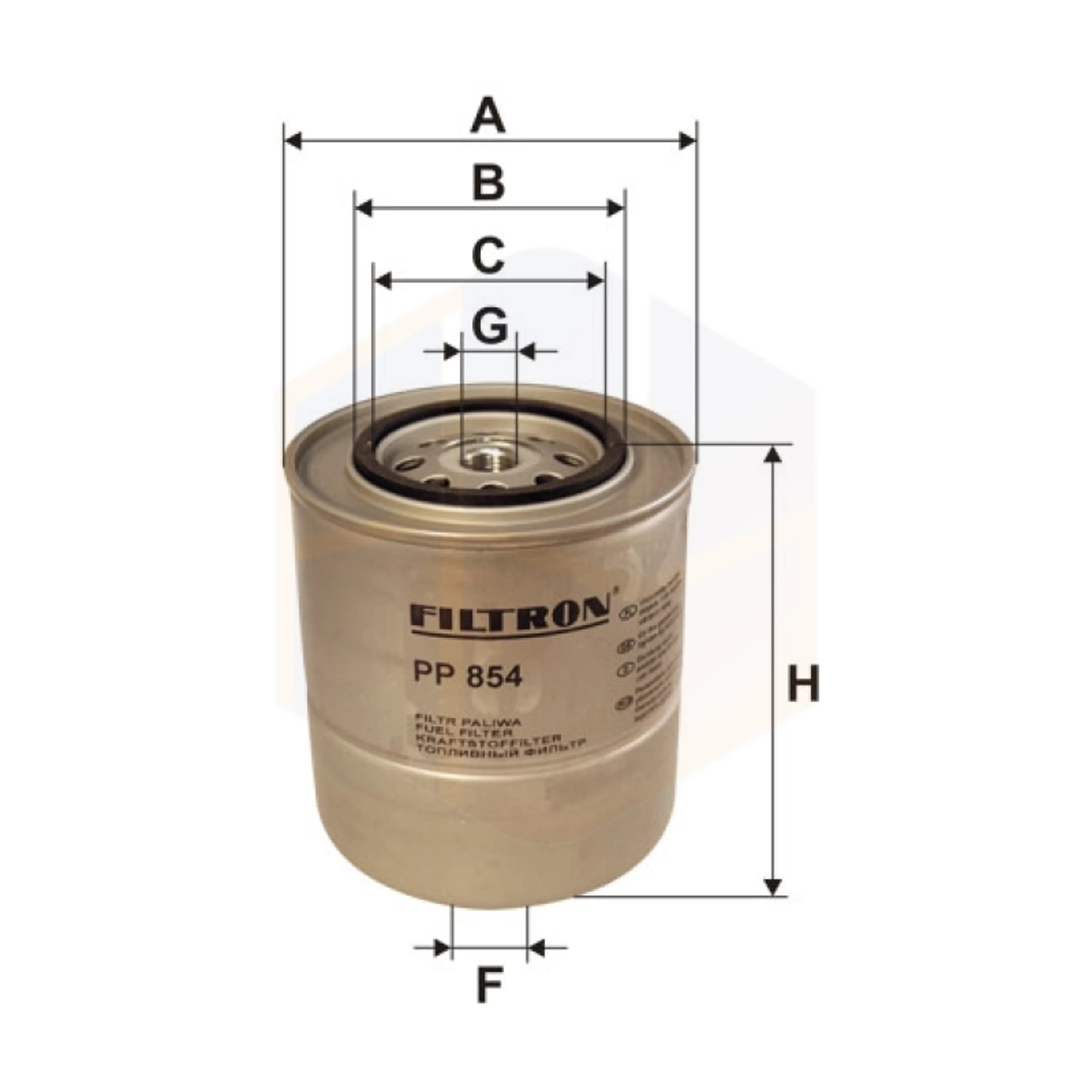 FILTRO COMBUSTIBLE PP 854