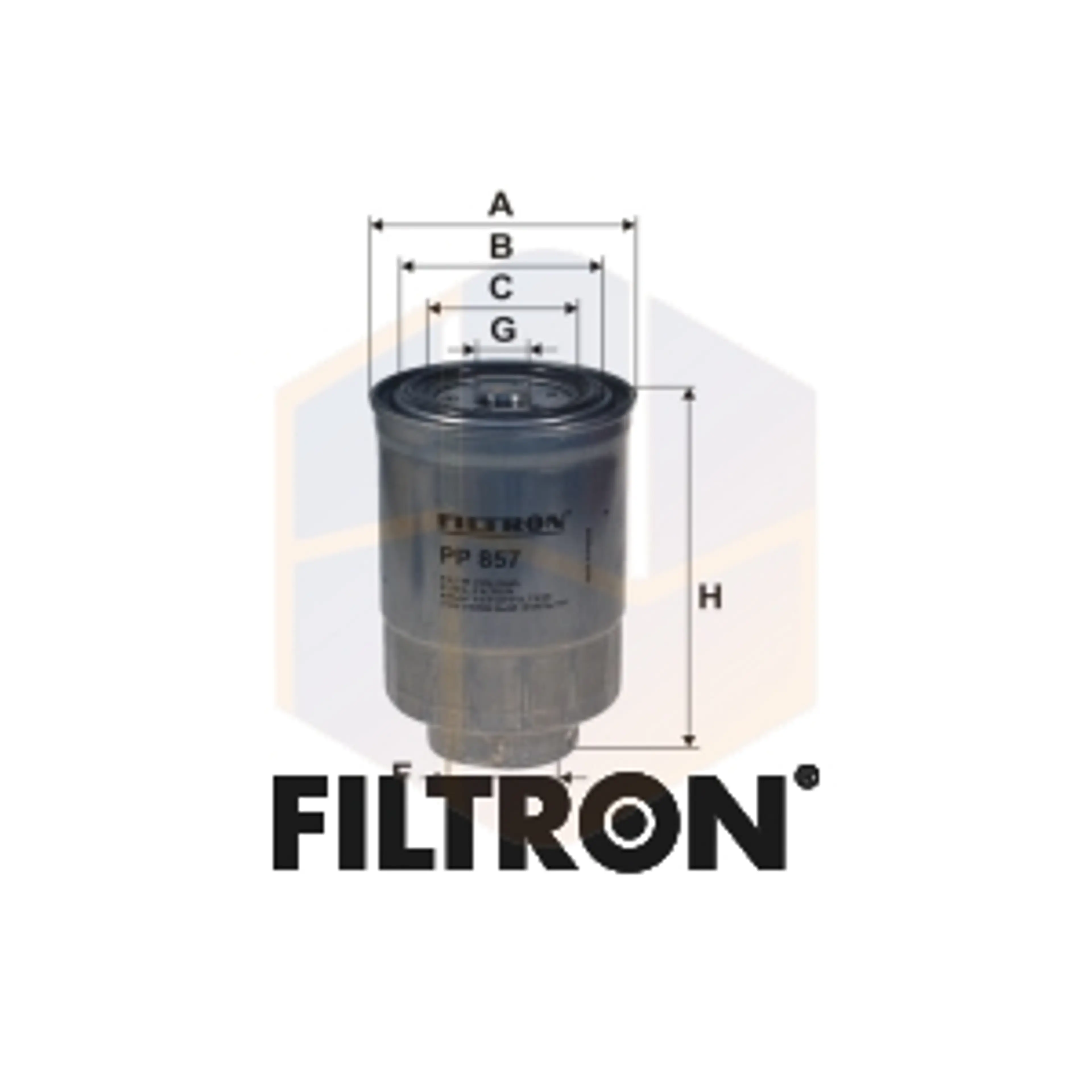 FILTRO COMBUSTIBLE PP 857