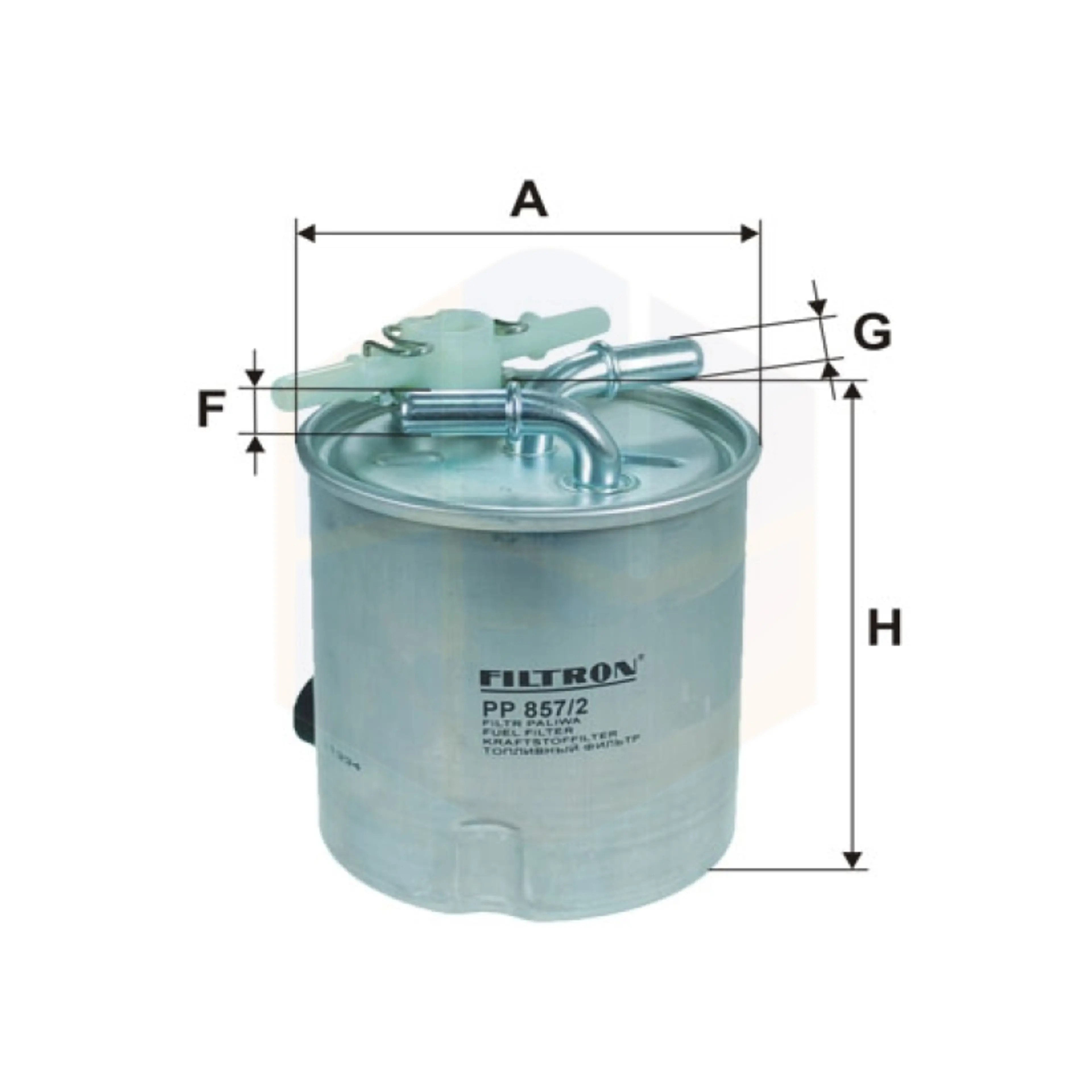 FILTRO COMBUSTIBLE PP 857/2