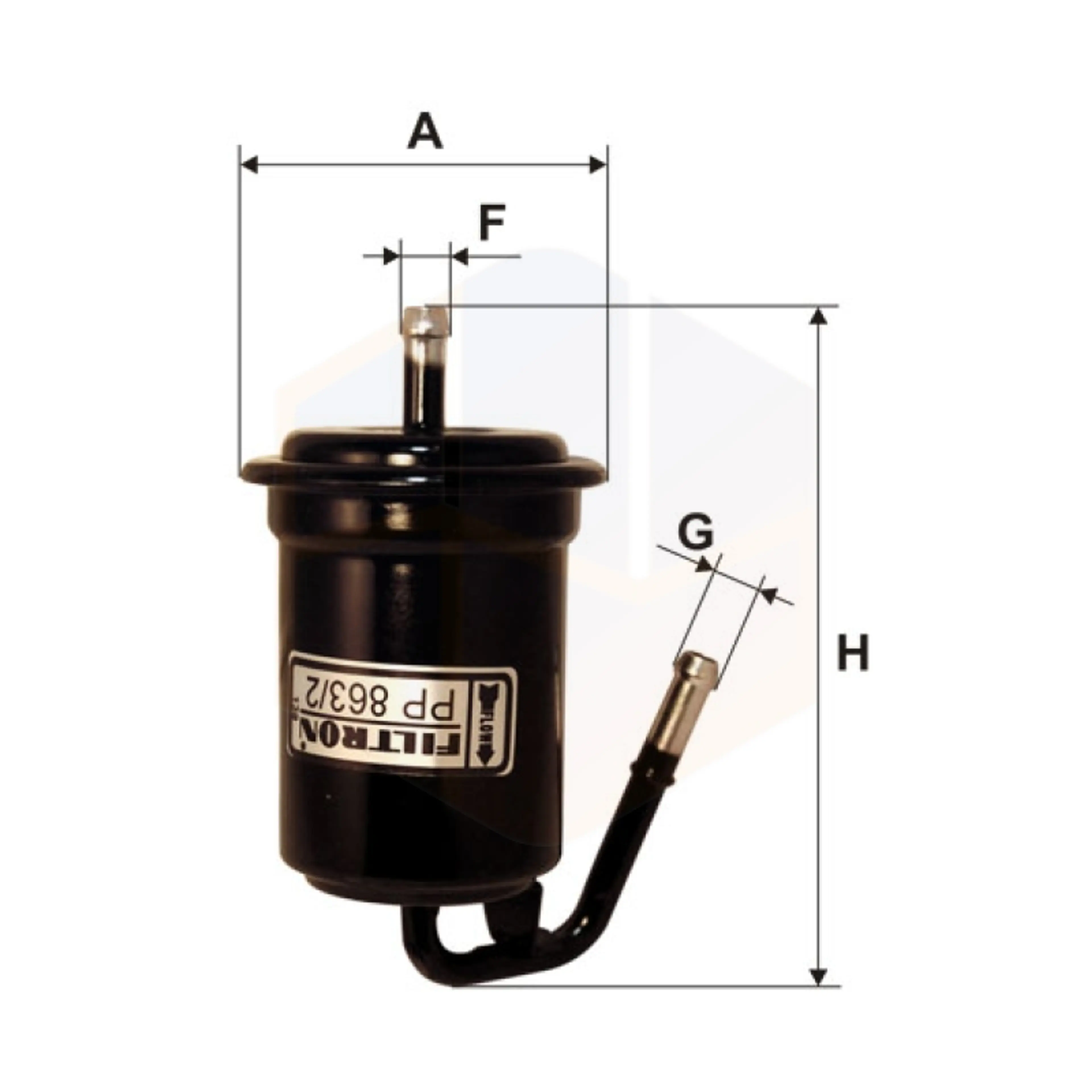 FILTRO COMBUSTIBLE PP 863/2