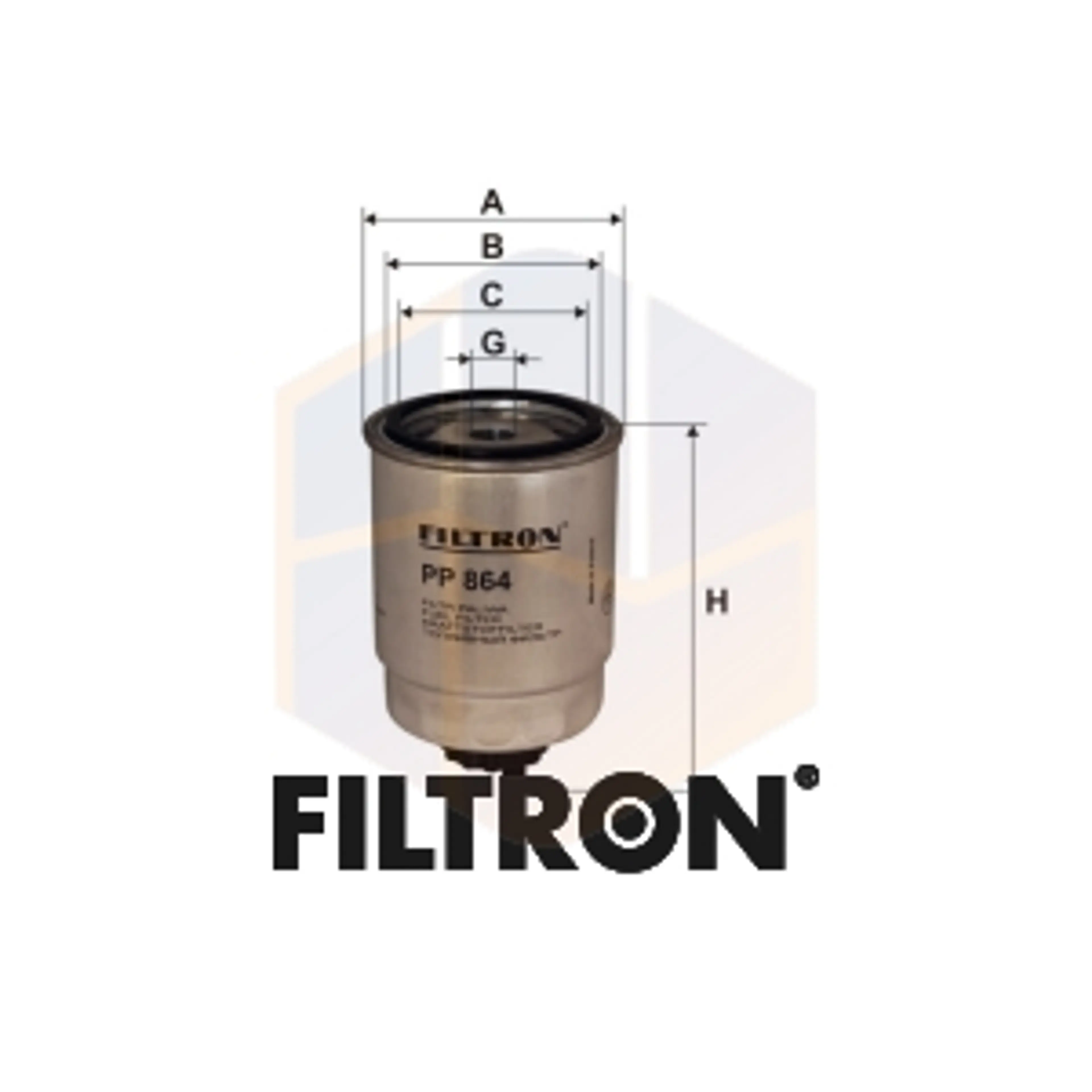 FILTRO COMBUSTIBLE PP 864