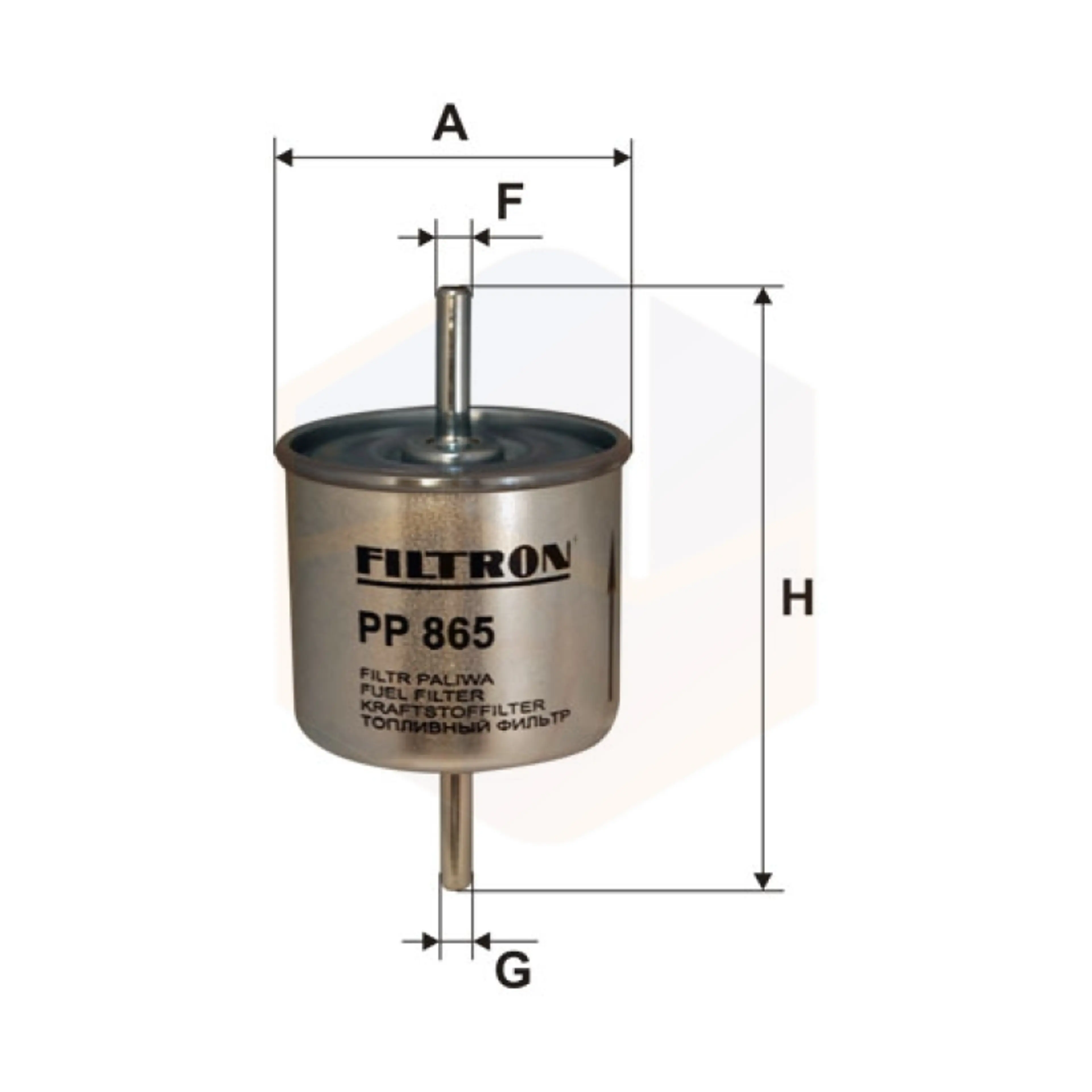 FILTRO COMBUSTIBLE PP 865