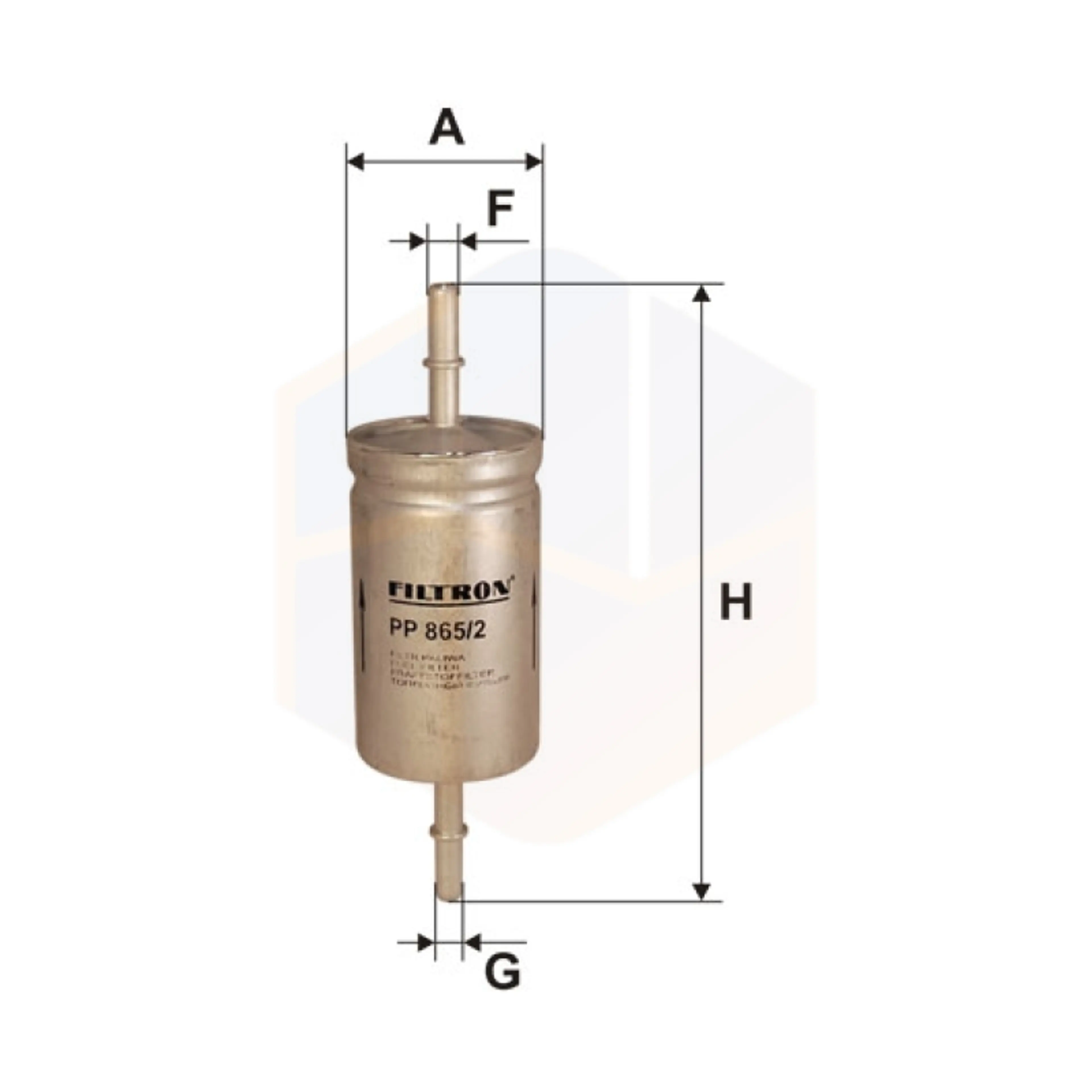 FILTRO COMBUSTIBLE PP 865/2