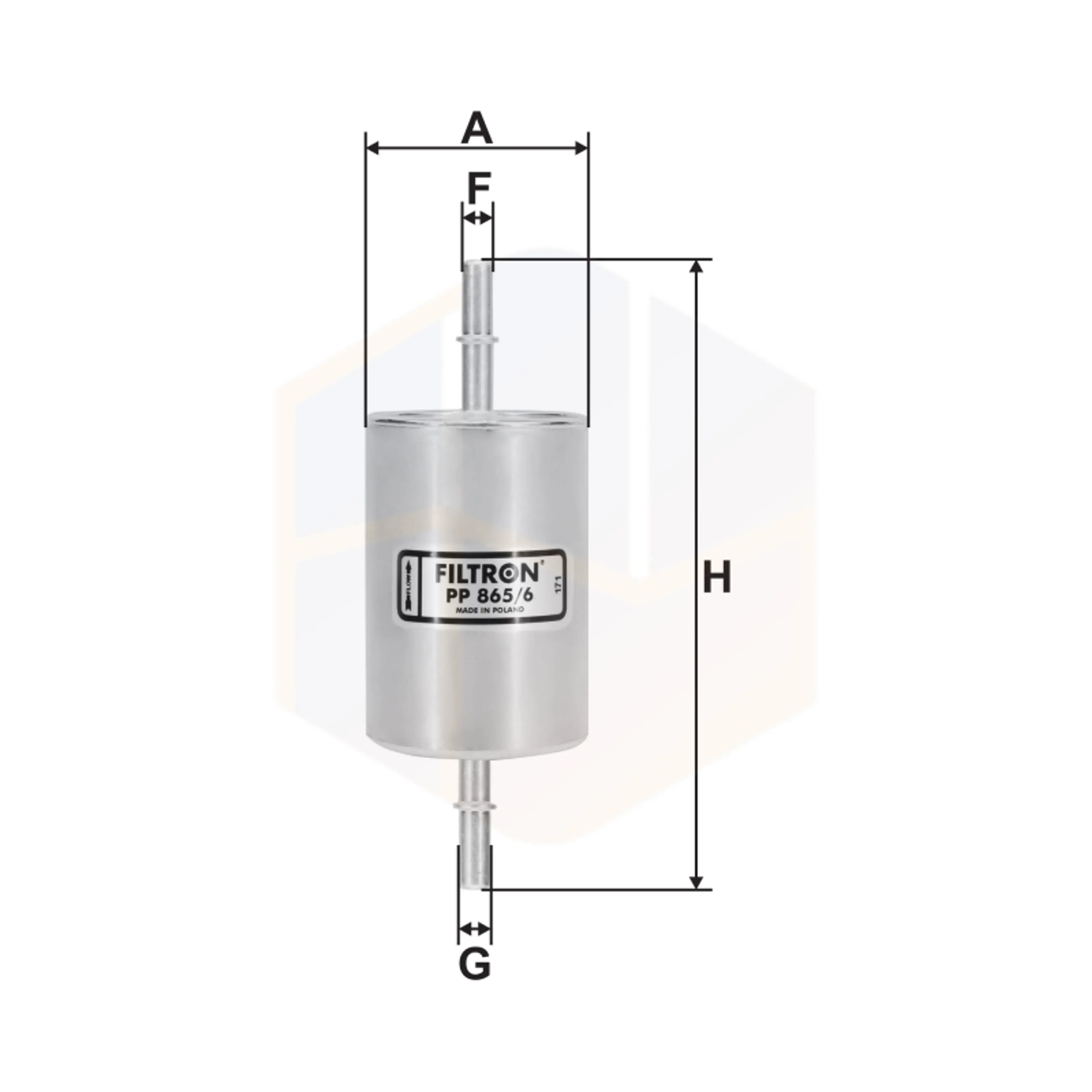 FILTRO COMBUSTIBLE PP 865/6