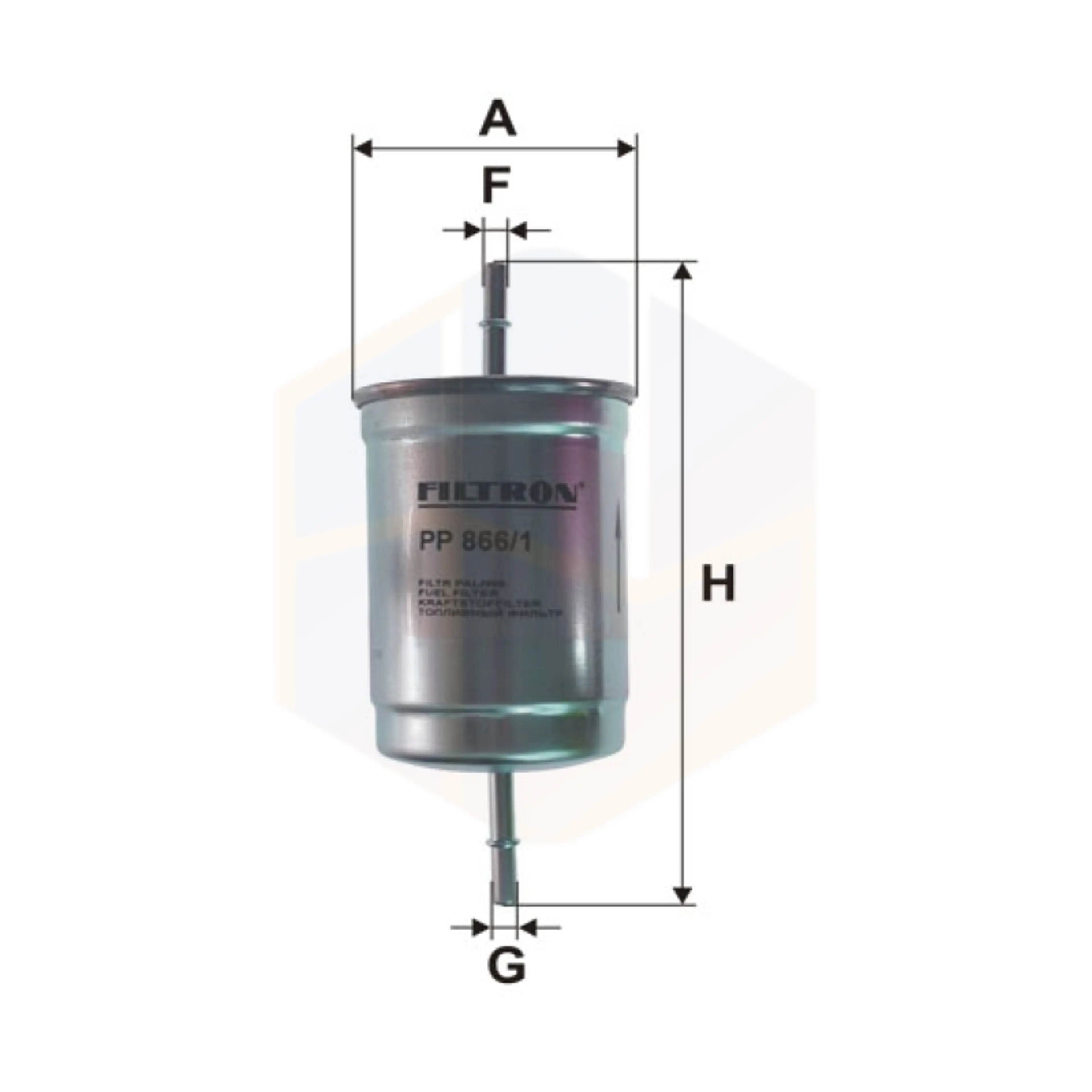 FILTRO COMBUSTIBLE PP 866/1