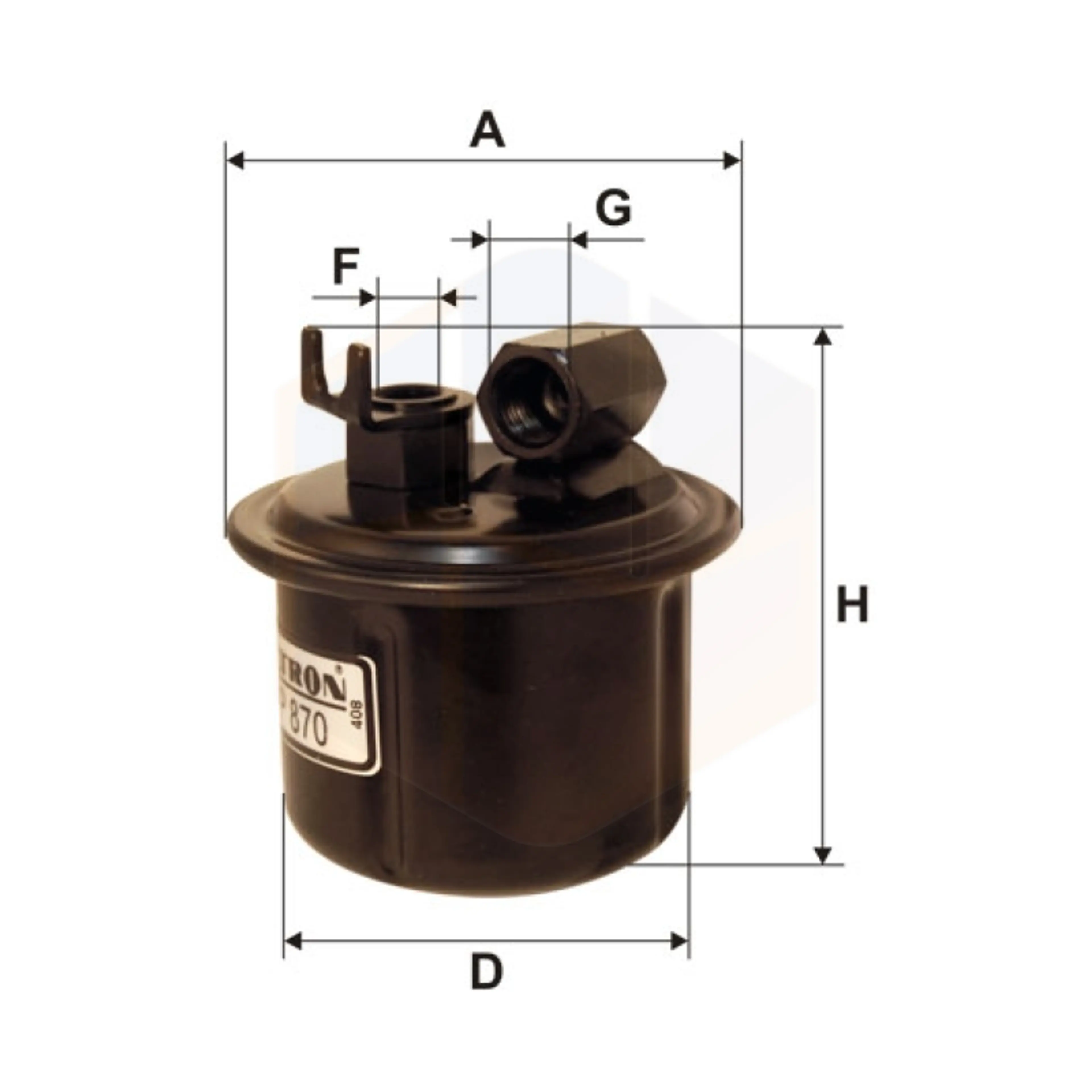 FILTRO COMBUSTIBLE PP 870