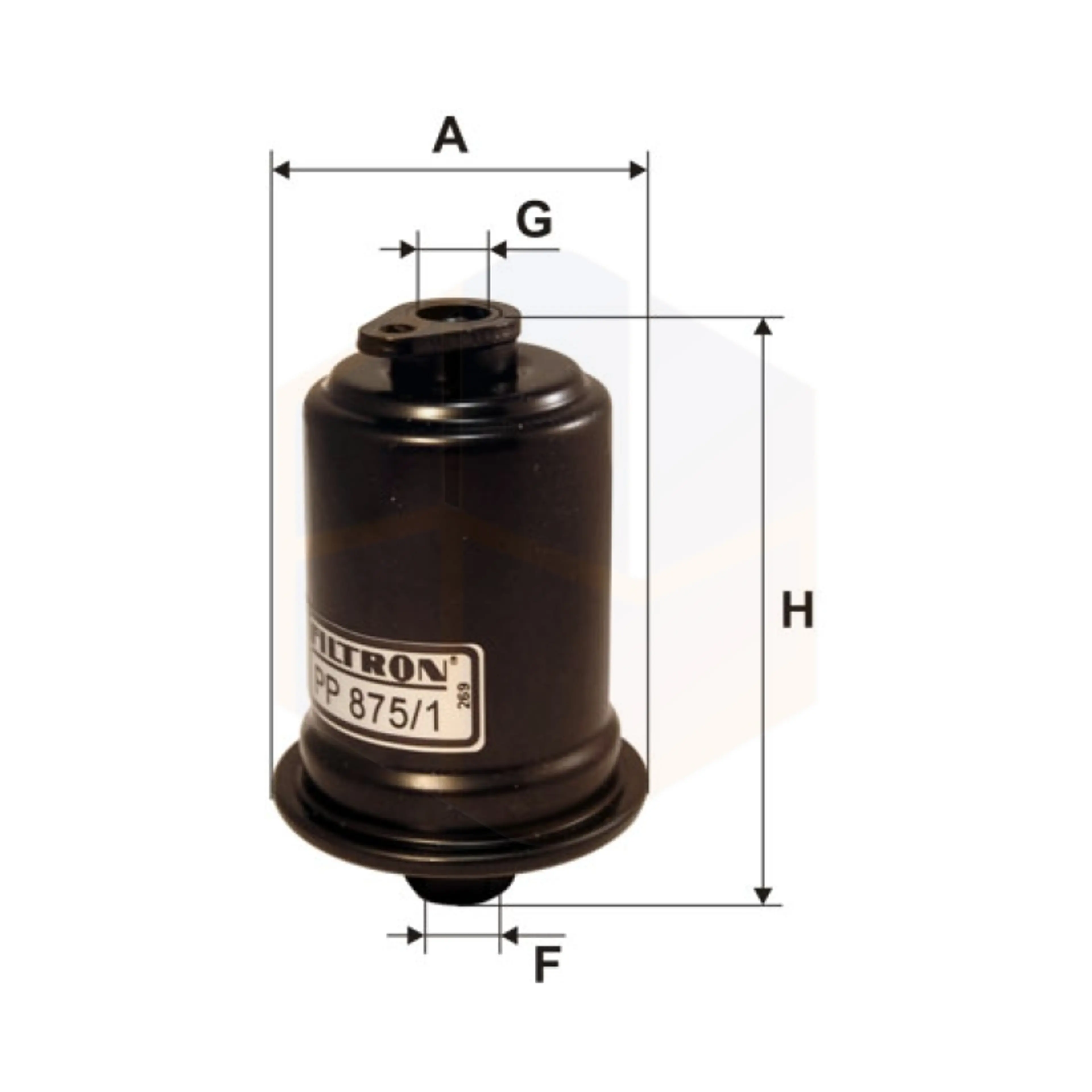 FILTRO COMBUSTIBLE PP 875/1