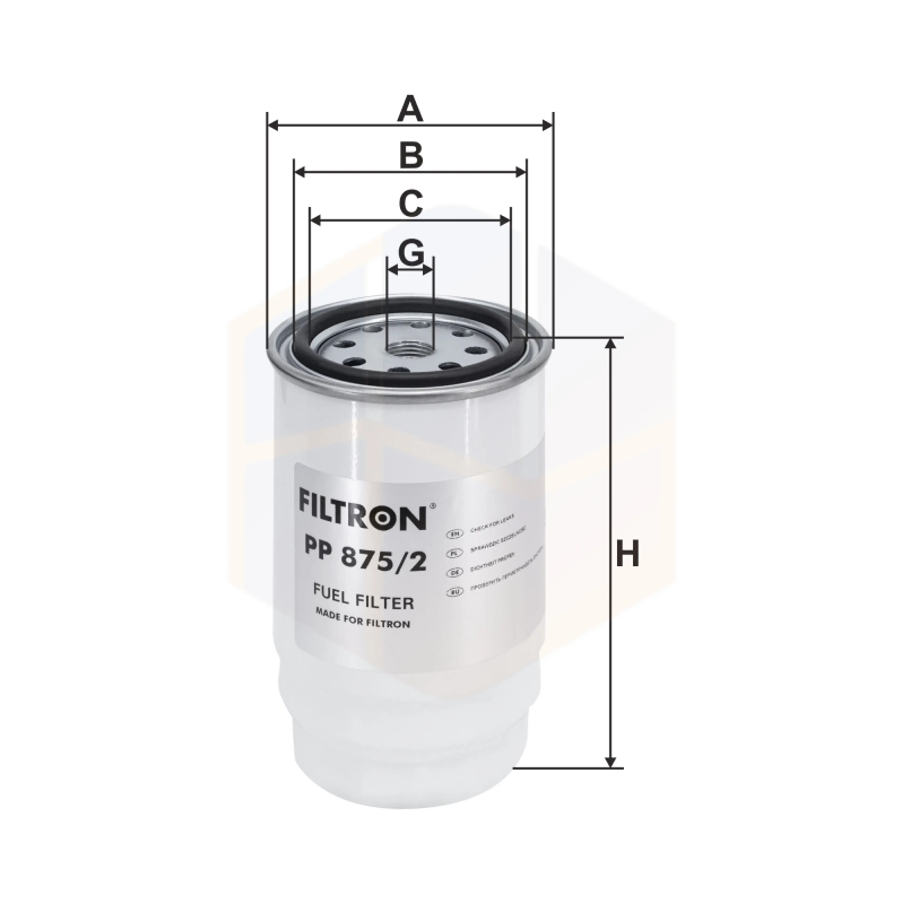 FILTRO COMBUSTIBLE PP 875/2