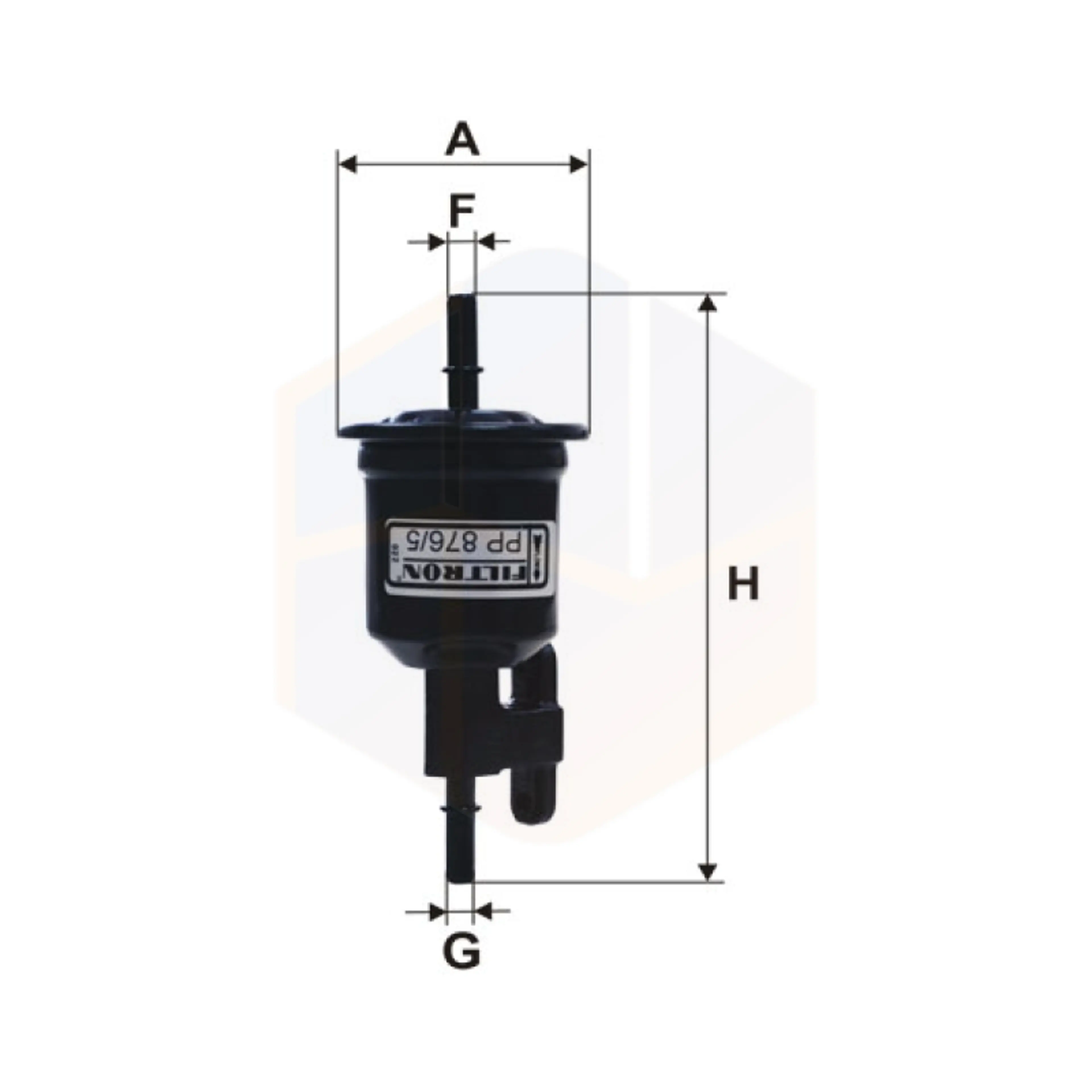 FILTRO COMBUSTIBLE PP 876/5