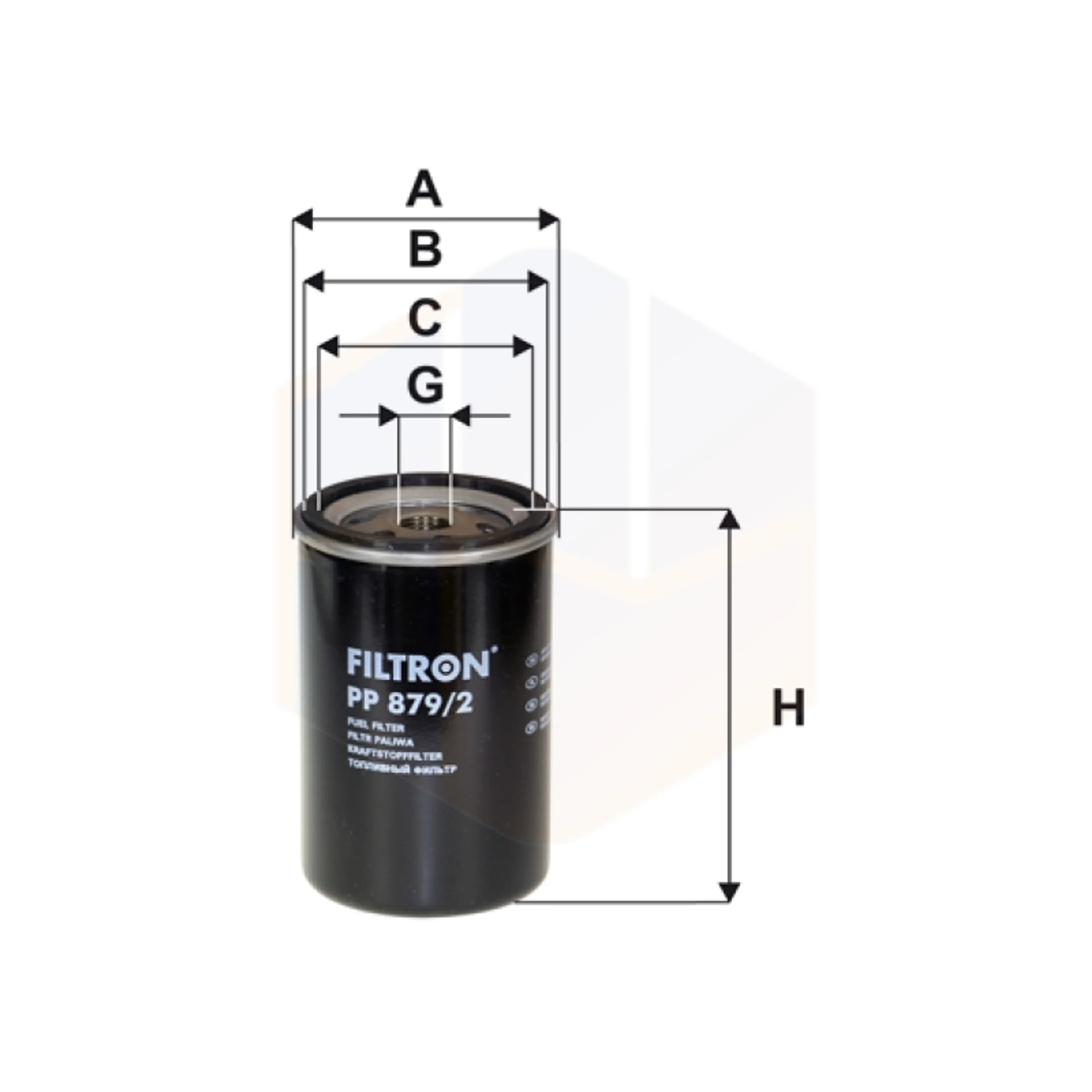 FILTRO COMBUSTIBLE PP 879/2