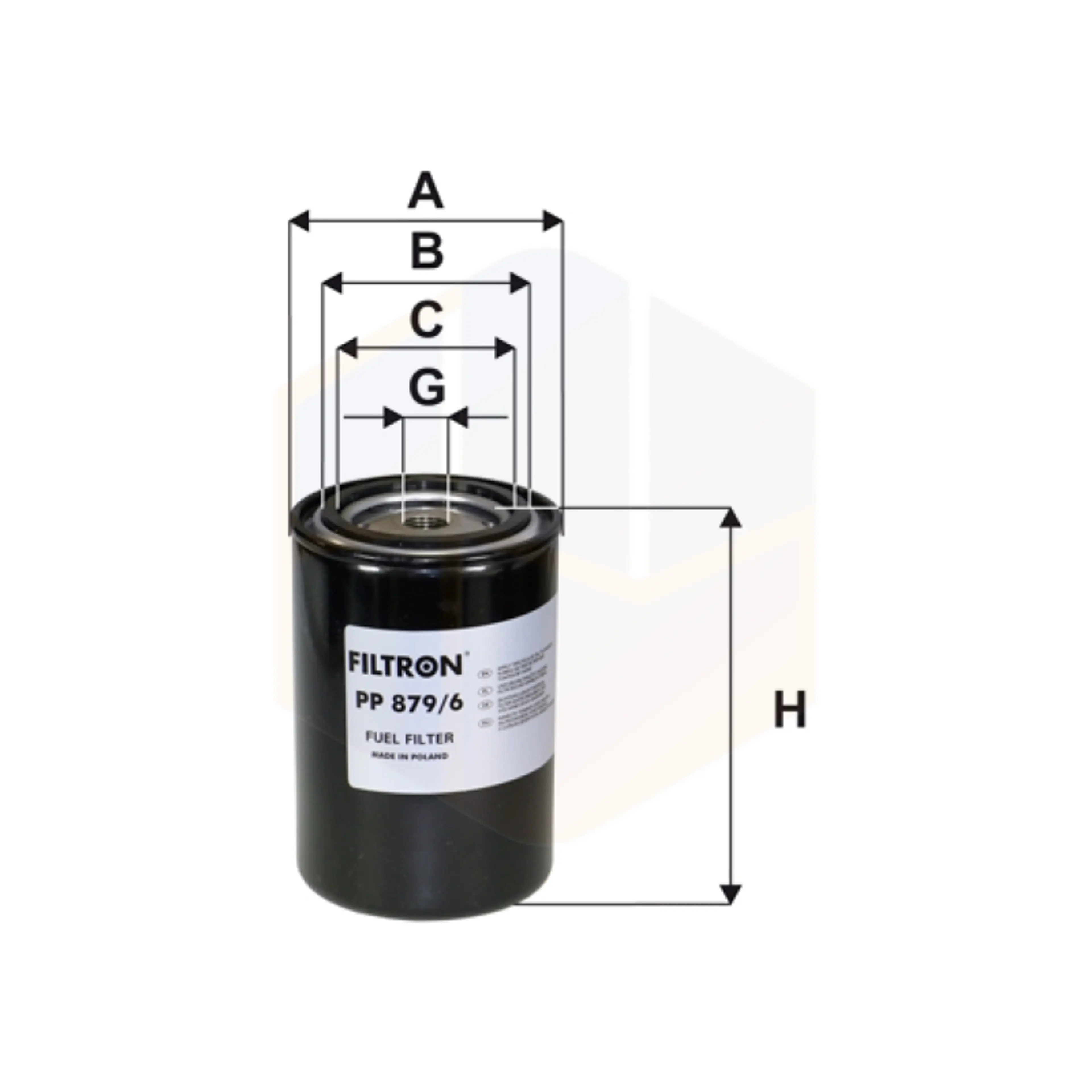 FILTRO COMBUSTIBLE PP 879/6