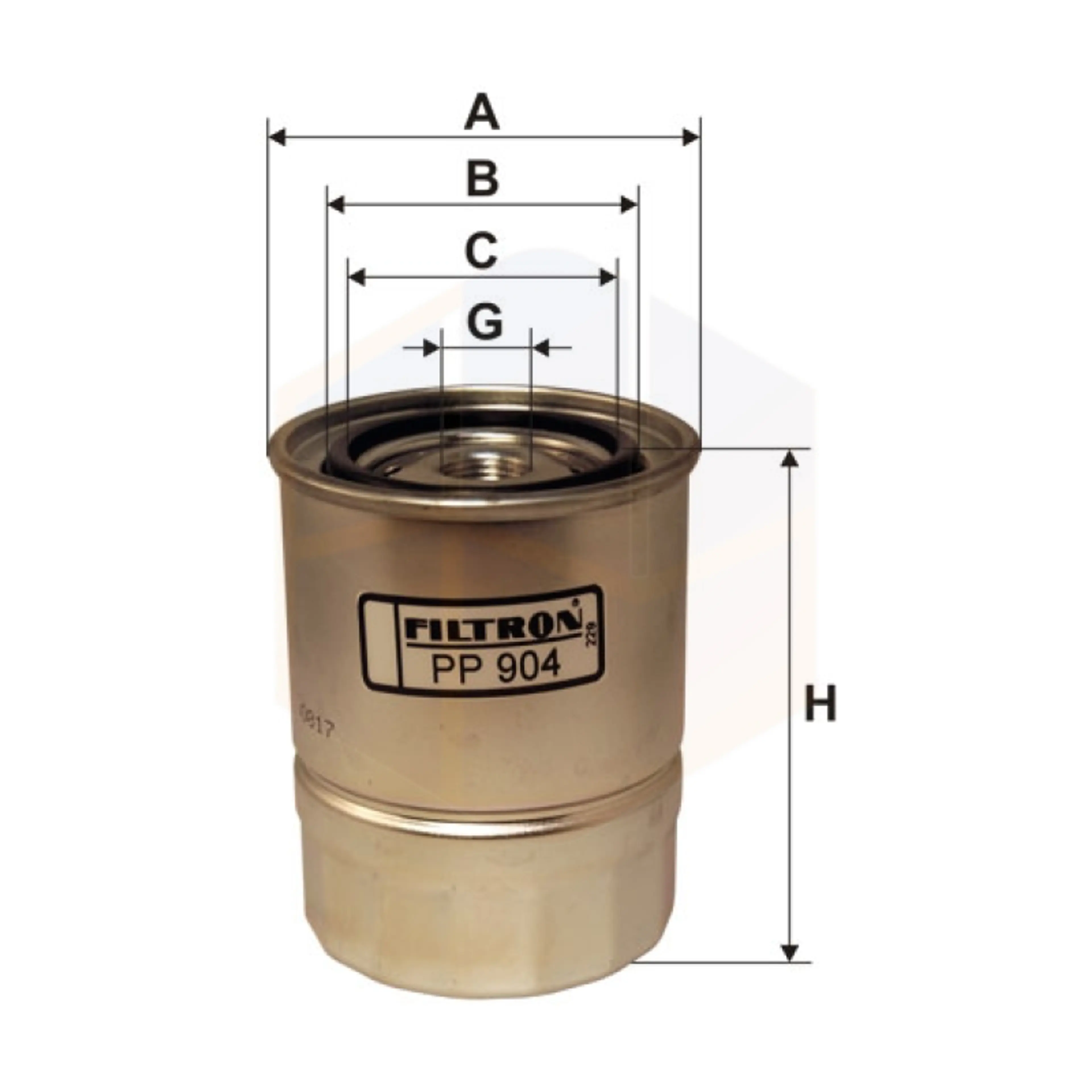 FILTRO COMBUSTIBLE PP 904