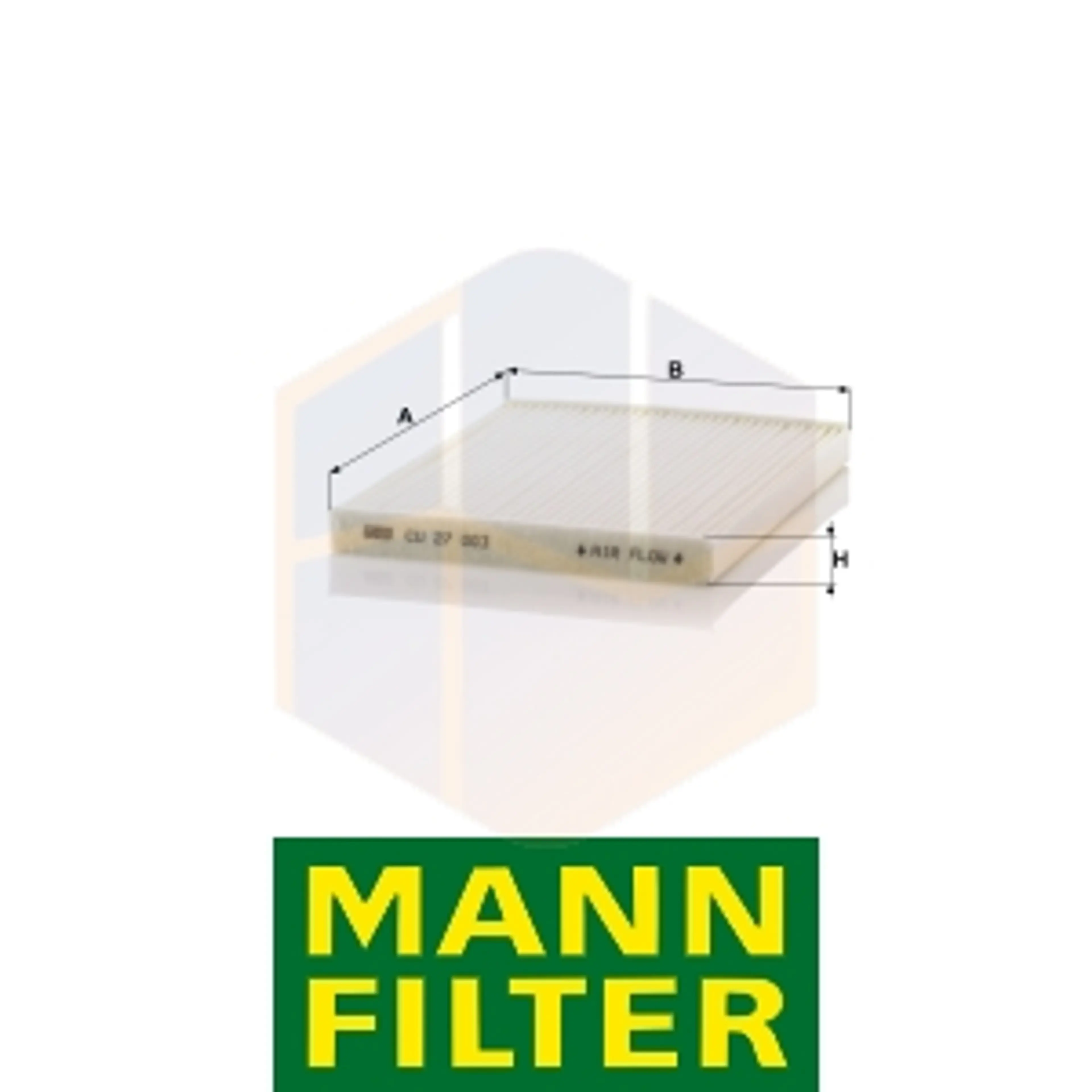 FILTRO HABITÁCULO CU 27 003 MANN