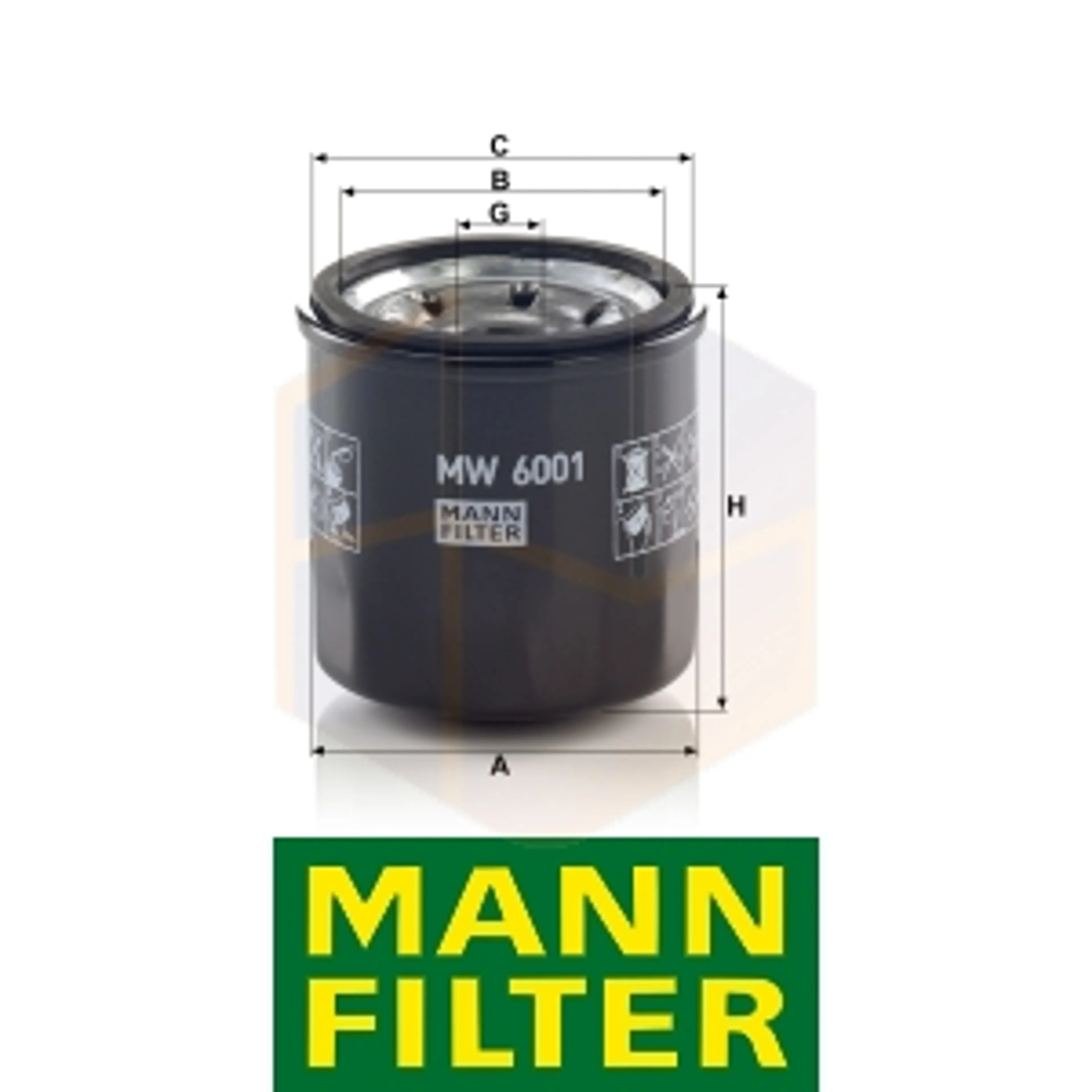 FILTRO ACEITE MW 6001 MANN