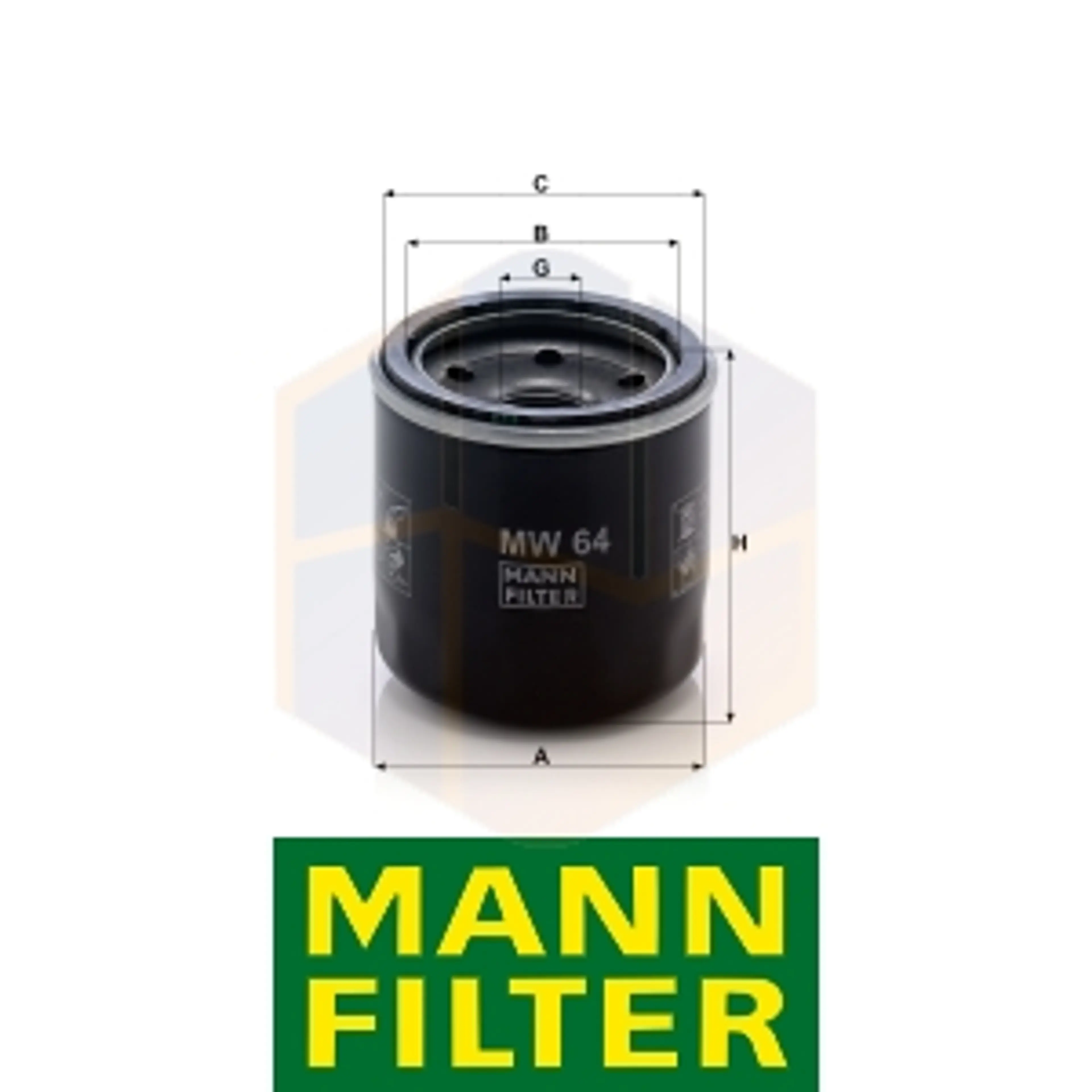 FILTRO ACEITE MW 64 MANN